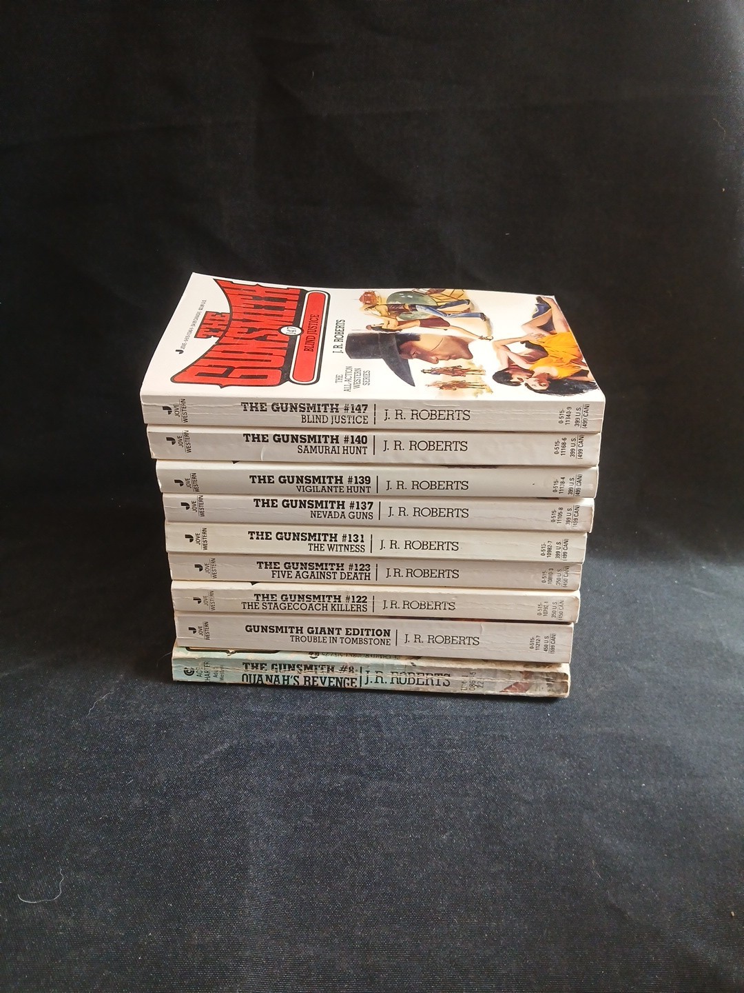 The Gunsmith Series 9 Books by J. R. Roberts (1990’s, Mass Market)