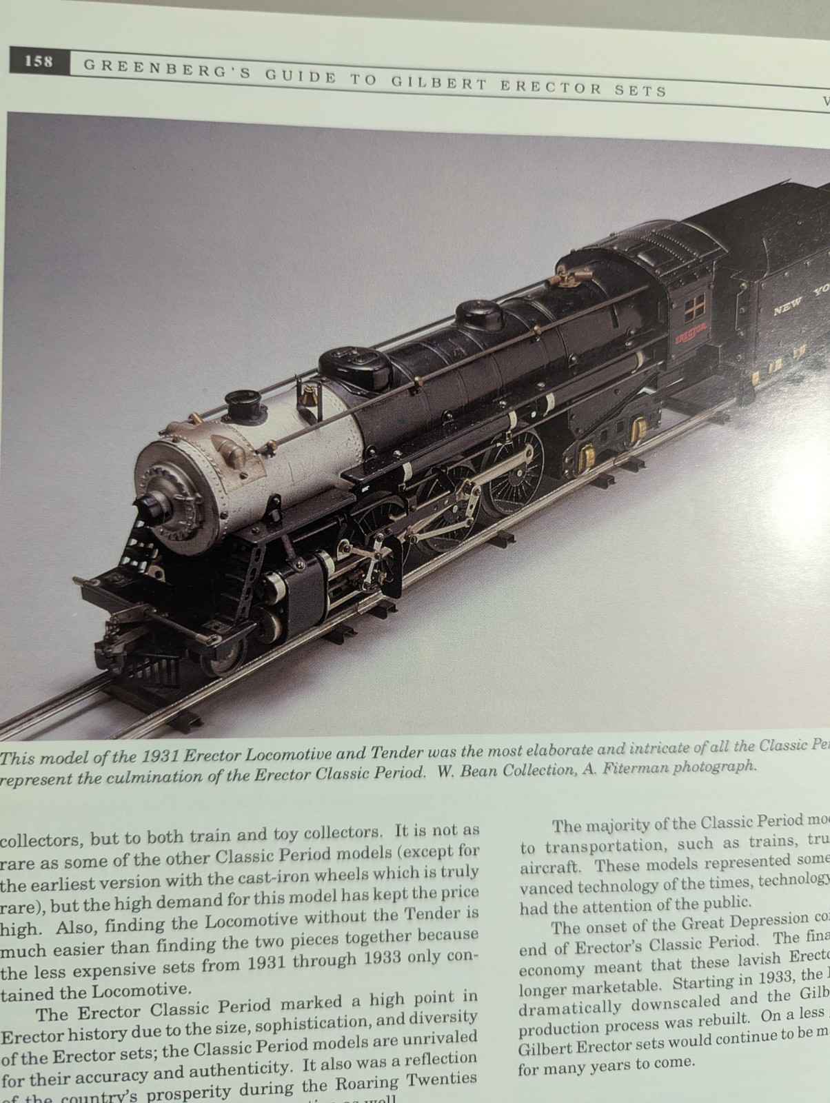 Greenberg’s Guide to Gilbert Erector Sets Volume One 1913-1932 1st Ed. 1993 HC