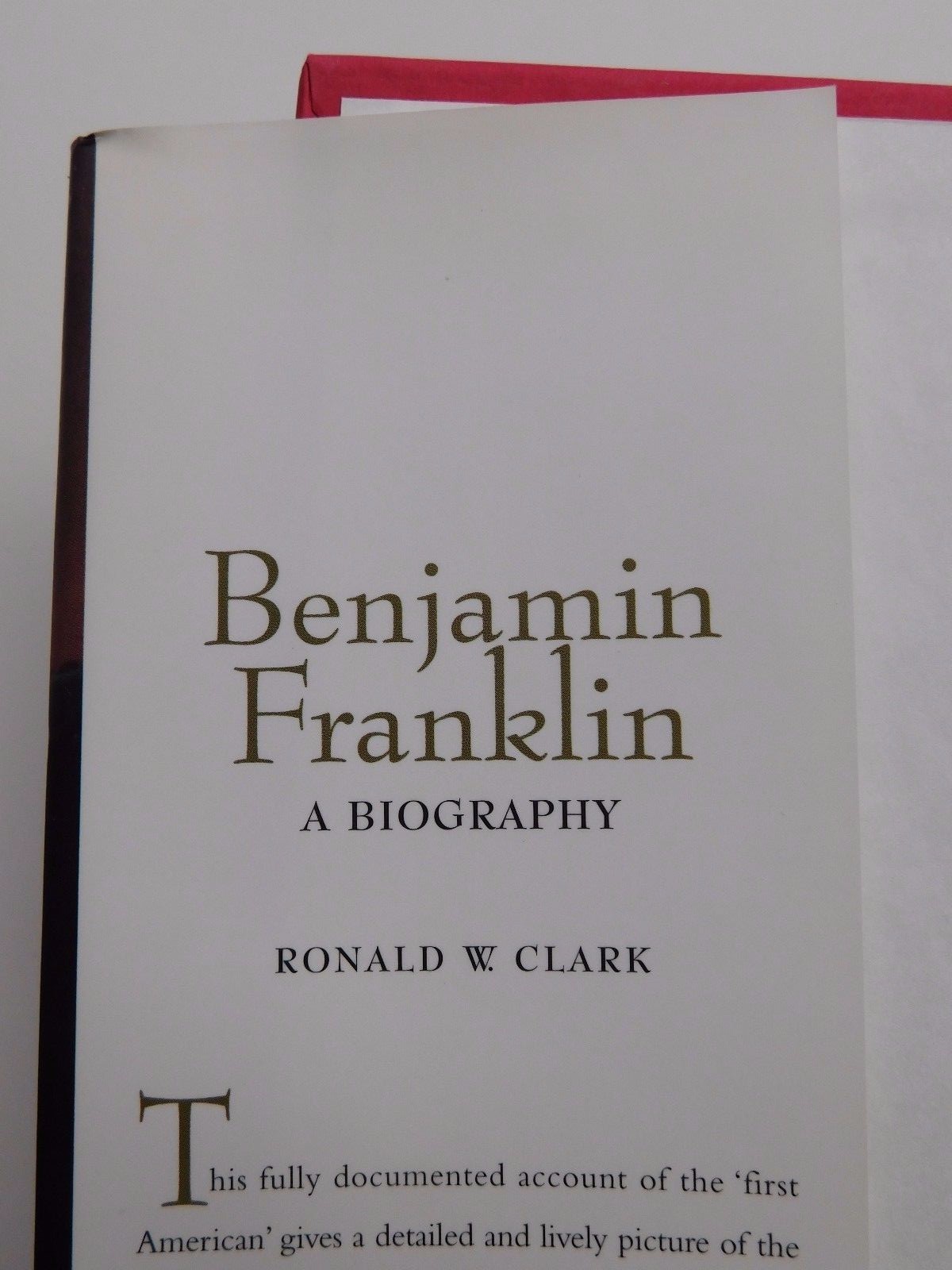 — A Biography by Ronald Clark 2004 Hardcover 520 pages Unread