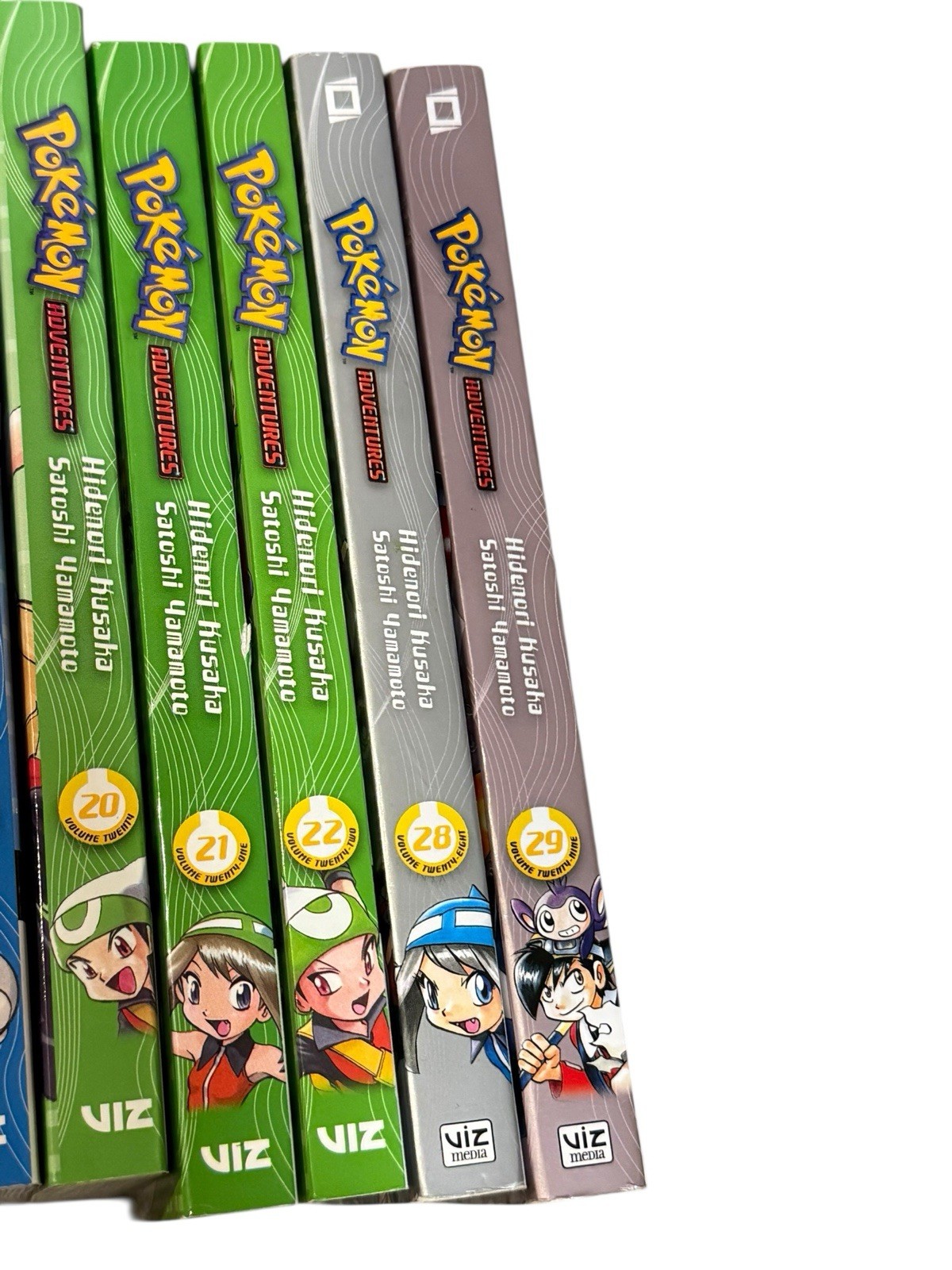 Pokemon Adventures Manga Vol 1-22 + 28,29 VIZ Media Kusaka Yamamoto