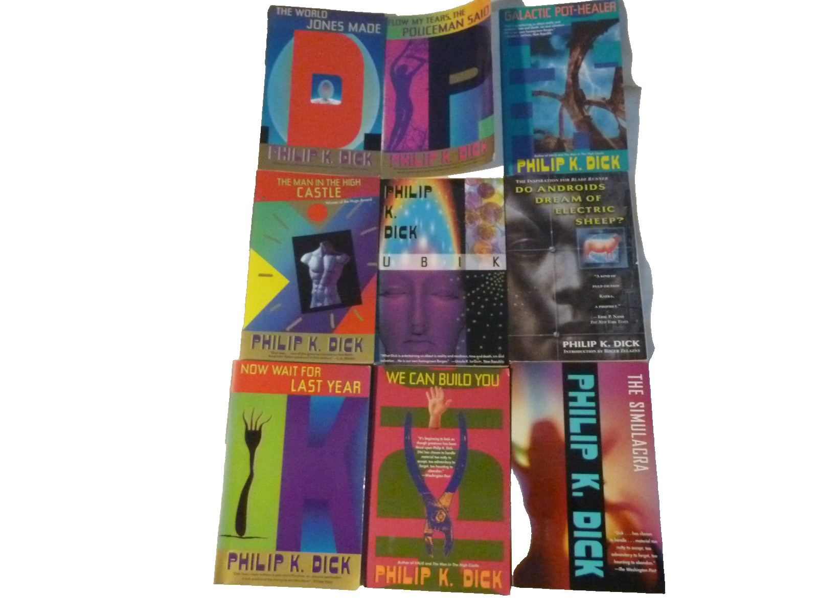 NINE (9) PHILIP K. DICK trade paperbacks