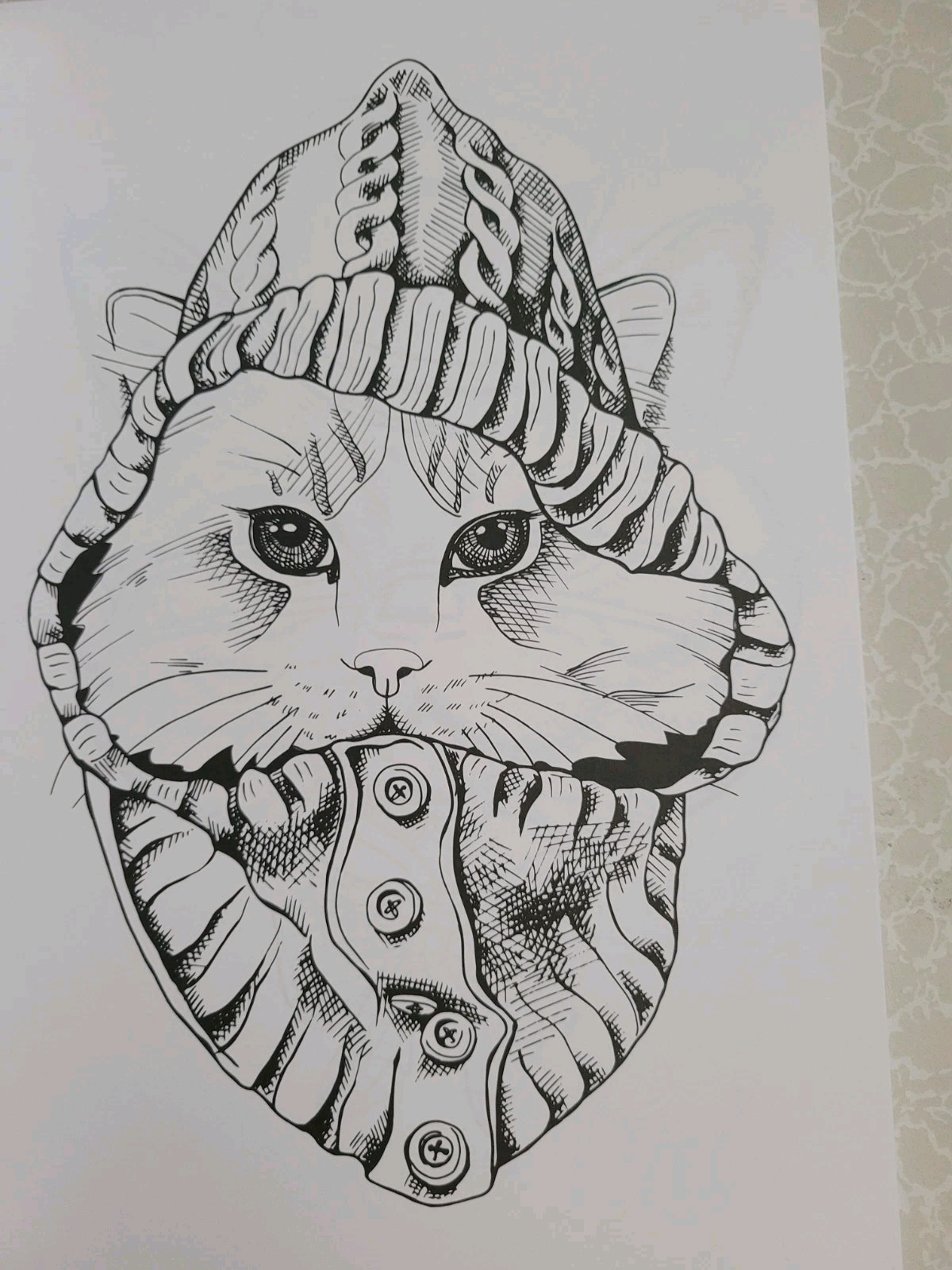 Cats With Hats ADULT COLORING BOOK – 2023 Meredith Publication -54 Fun Designs