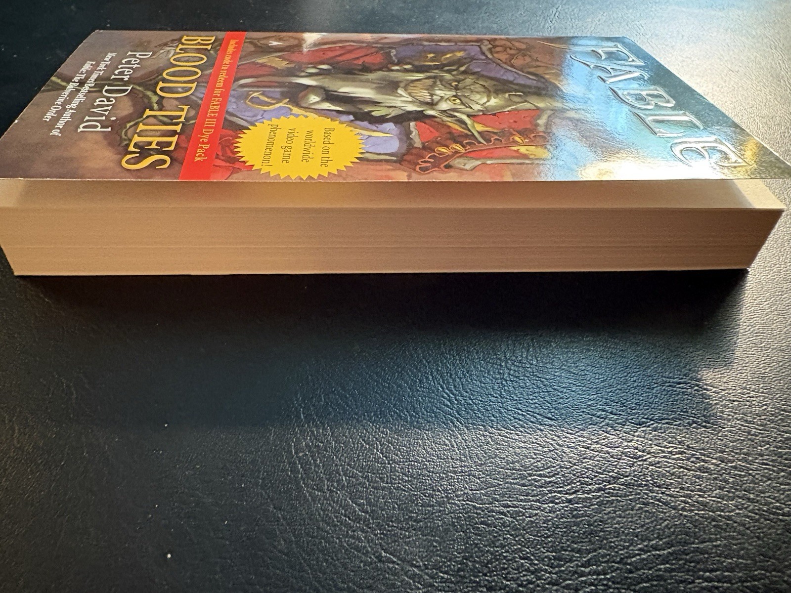 Fable Blood Ties Peter David 2011 1st Print PB Xbox Lionhead Rare Dye Pack Code