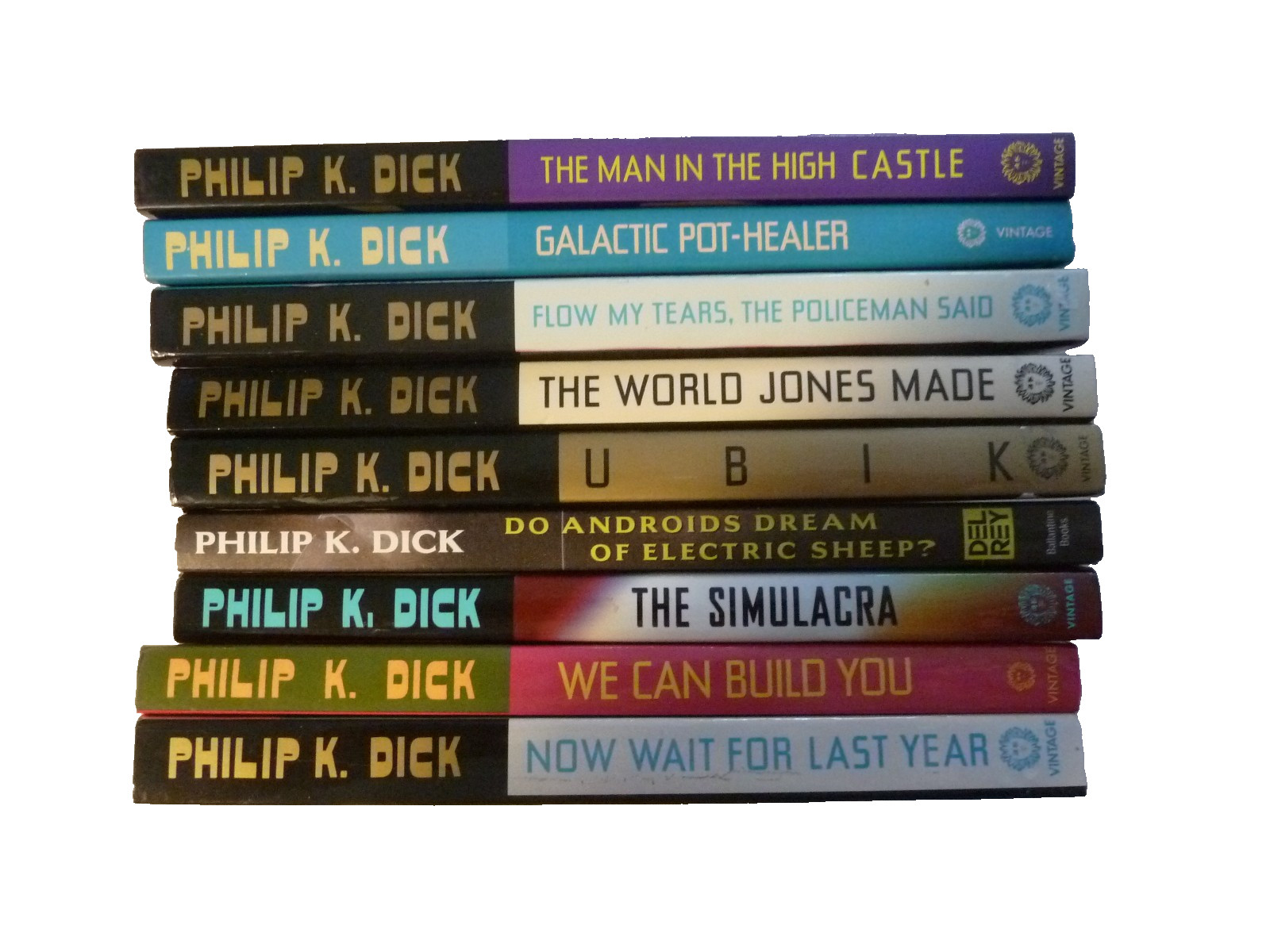 NINE (9) PHILIP K. DICK trade paperbacks