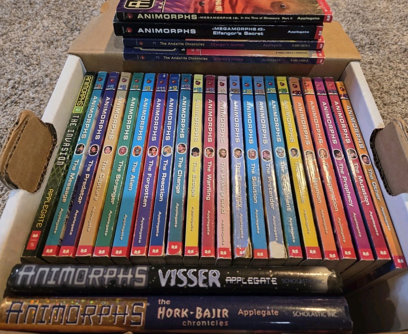 Lot of 28 – Animorphs Book – Scholastic Applegate – 2 Hardcover