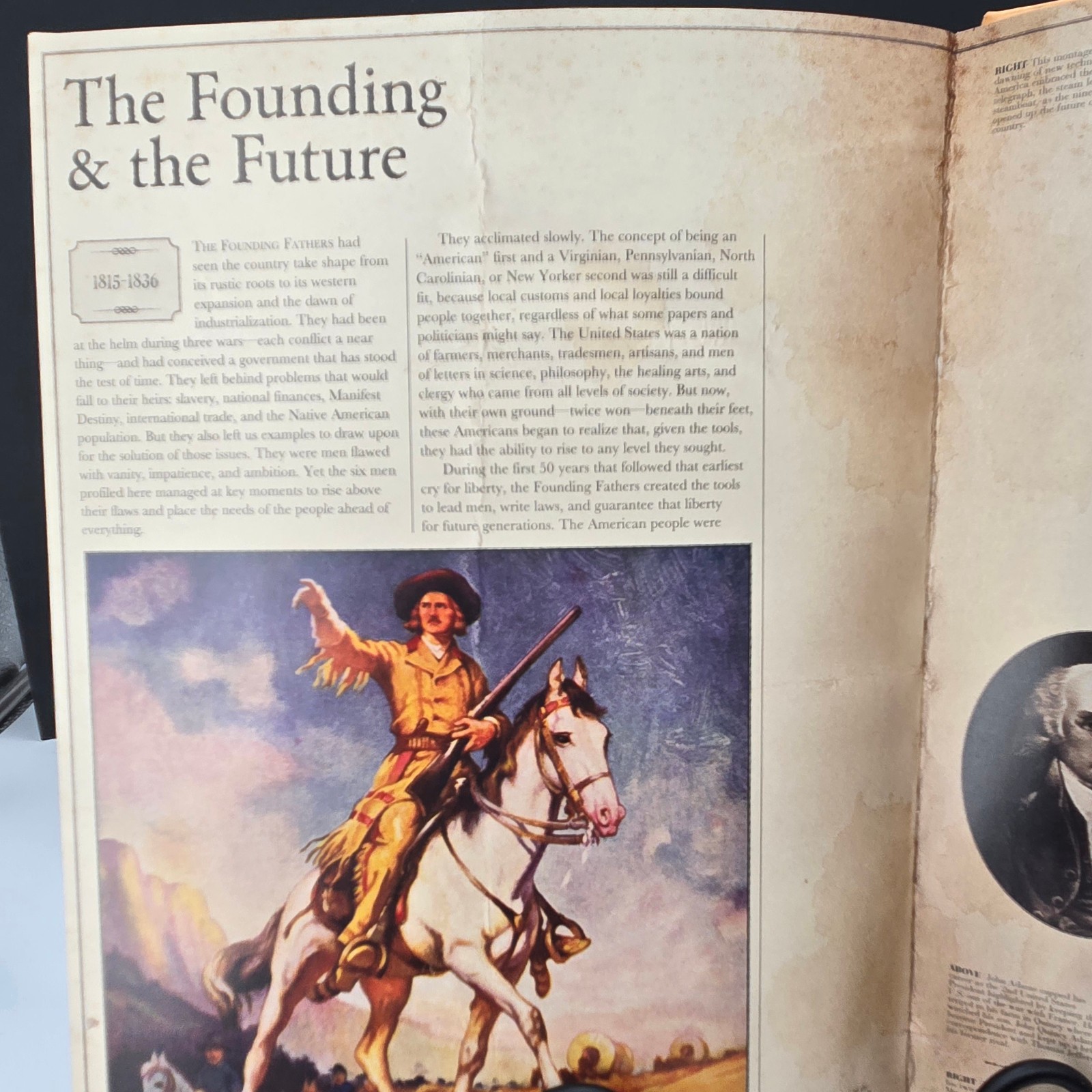 Founding Fathers The Shaping of America Contains Rare Removable Document Copies.