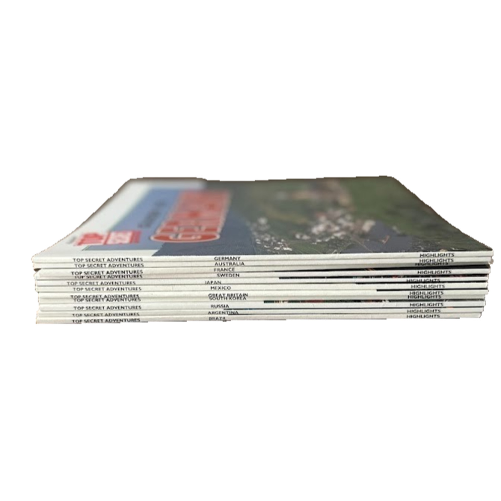 Lot of 11 Books Highlight Top Secret Guide to Countries Homeschool Education