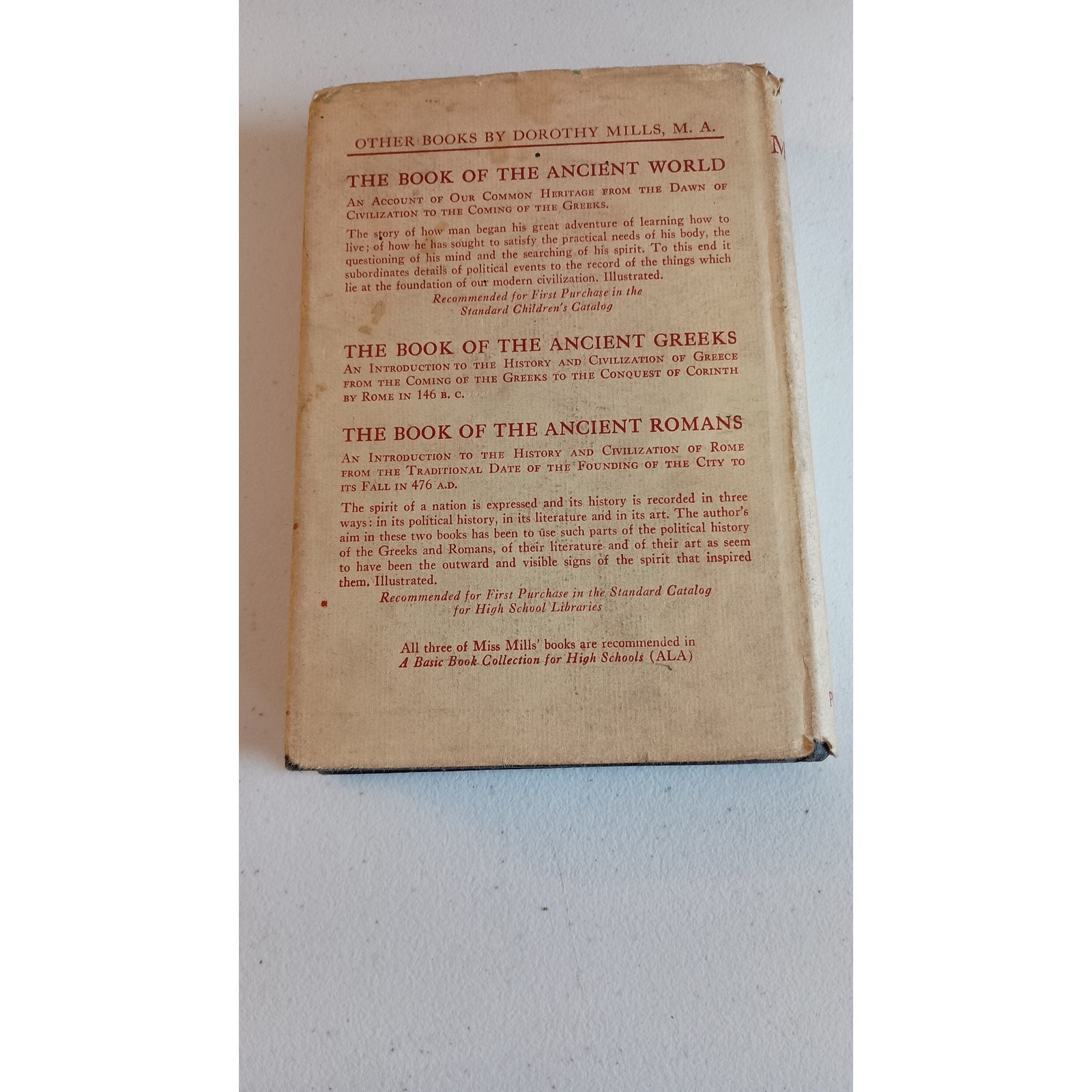 The Middle Ages by Dorothy Mills M A 1935 Antique Hardcover Book