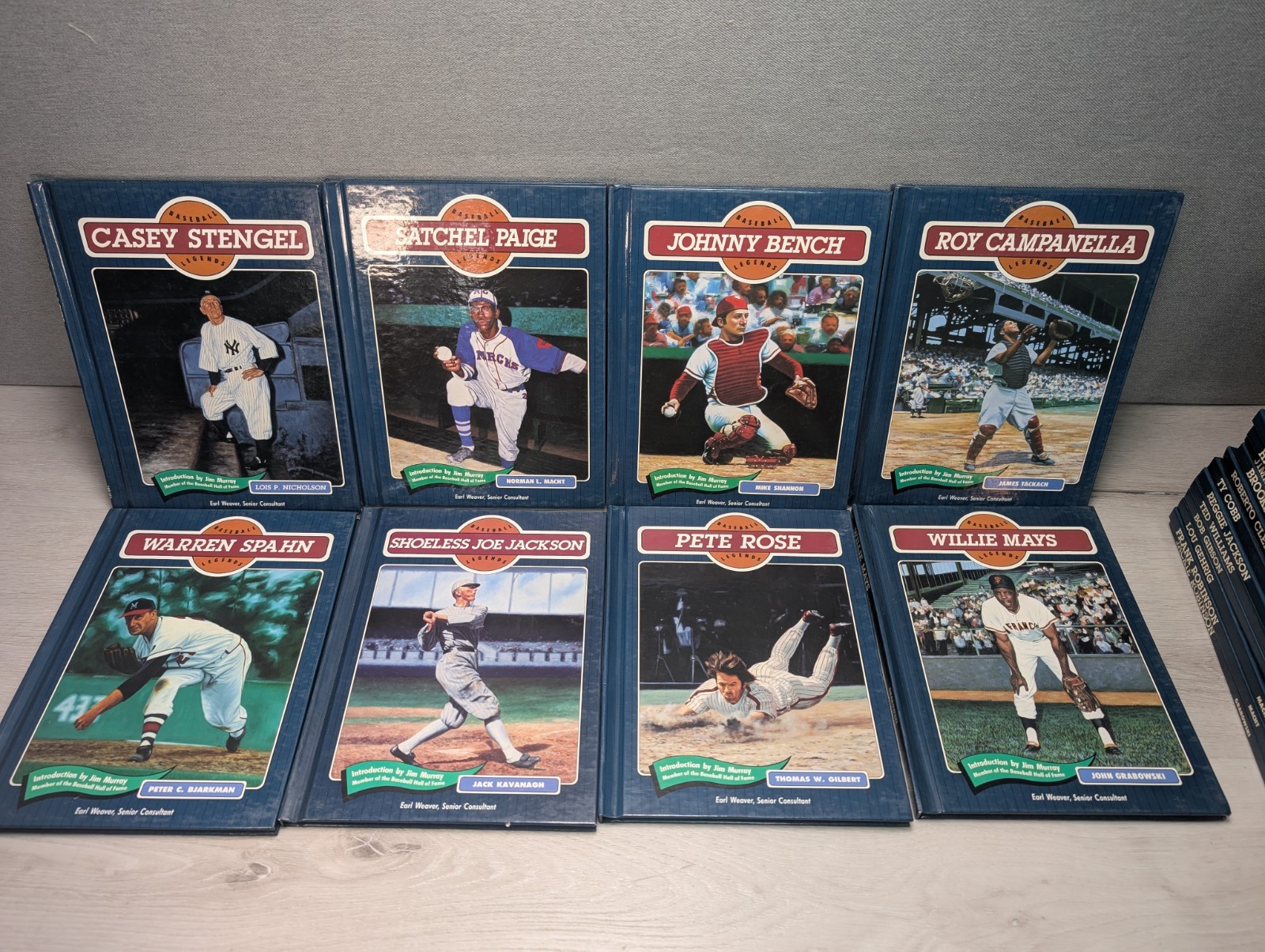 Lot of 36 Baseball Legends Series Hardcover Books Chelsea House 90’s HC Set MLB
