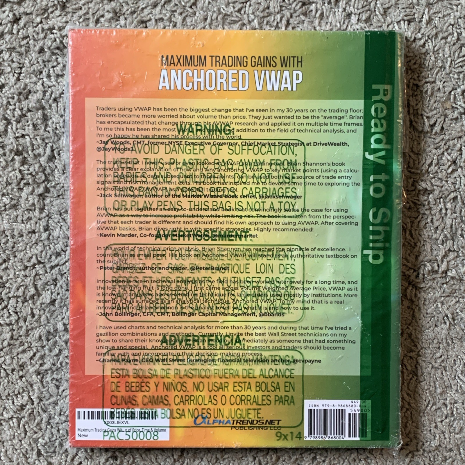 Maximum Trading Gains With Anchored VWAP By Brian Shannon, CMT Hardcover