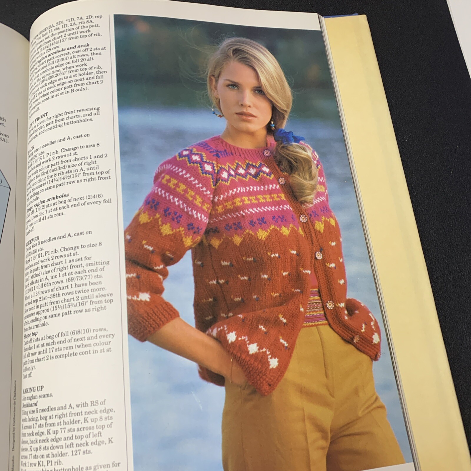 ELLE KNITTING BOOK 50 Exclusive French family Designs 1984 126pg