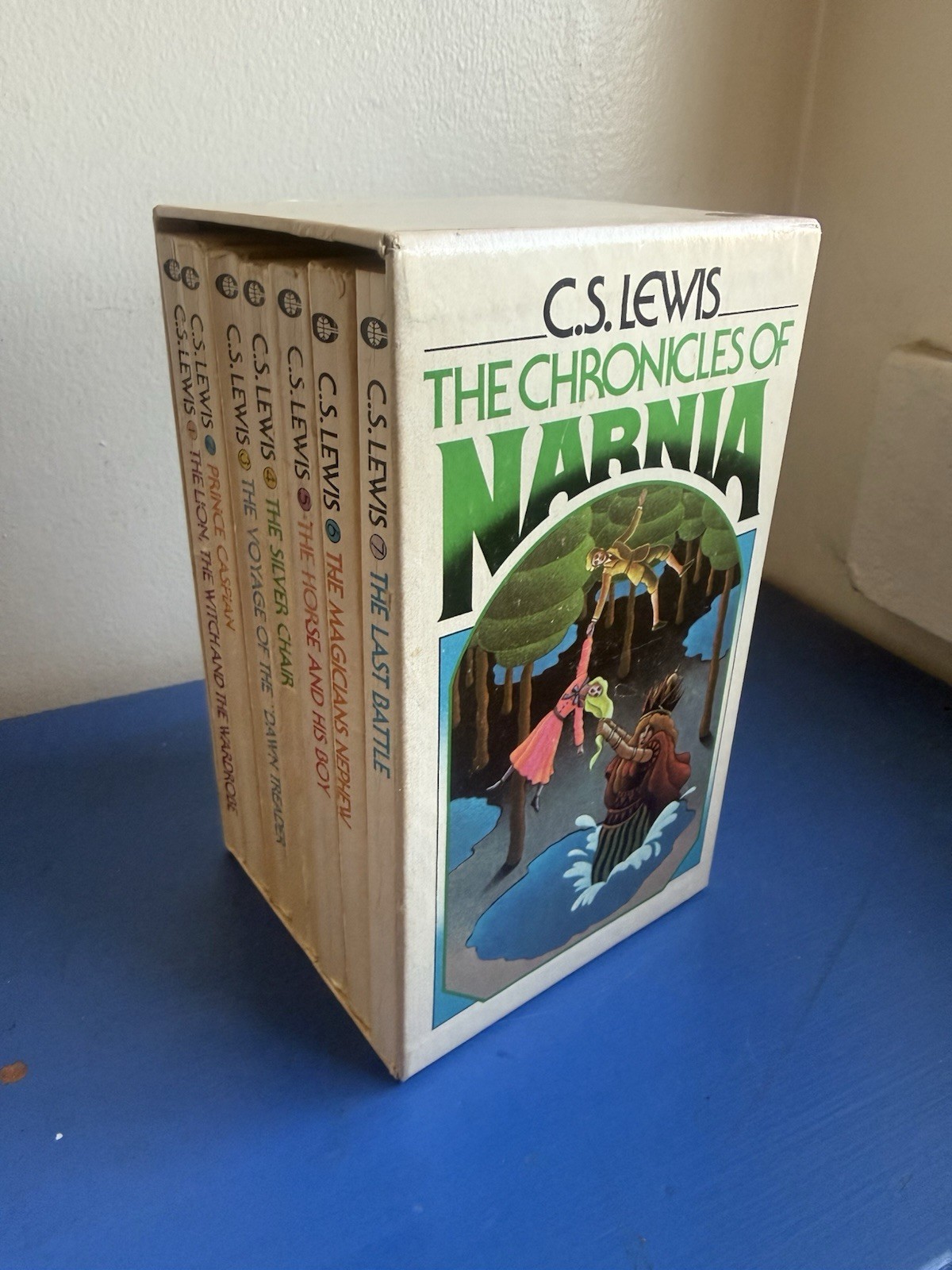 Vintage C. S. Lewis The Chronicles of Narnia Box Set Collier