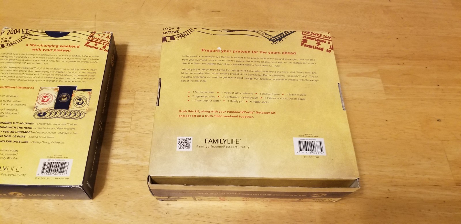 Family Life Passport 2 Purity P2P Getaway Kit Third Edition ,no Travel Journel