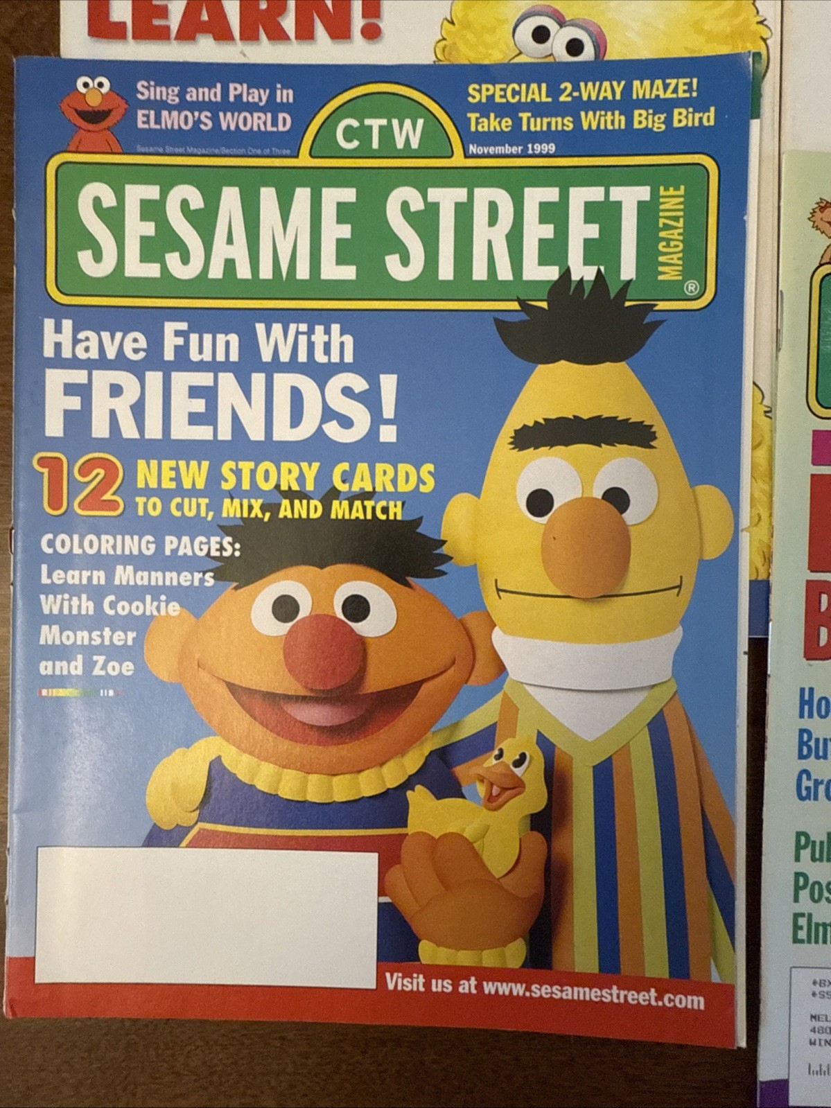ctw sesame street magazine lot Of 13 Mainly 1999 & 2000