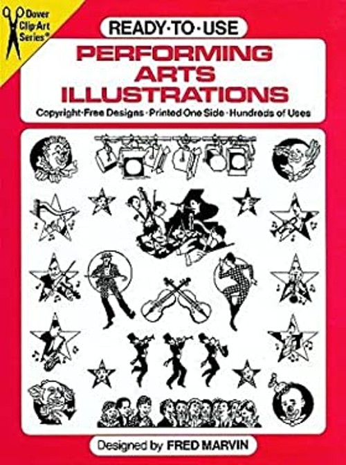 Ready-to-Use Performing Arts Illustrations Paperback Fred Marvin