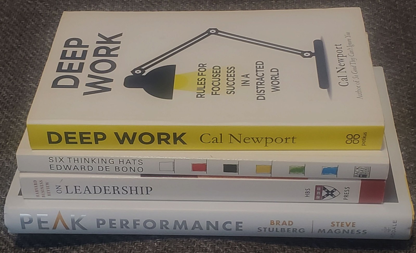 Book Collection on Thinking: (Deep Work, Six Hats, Peak Performance, Harvard)