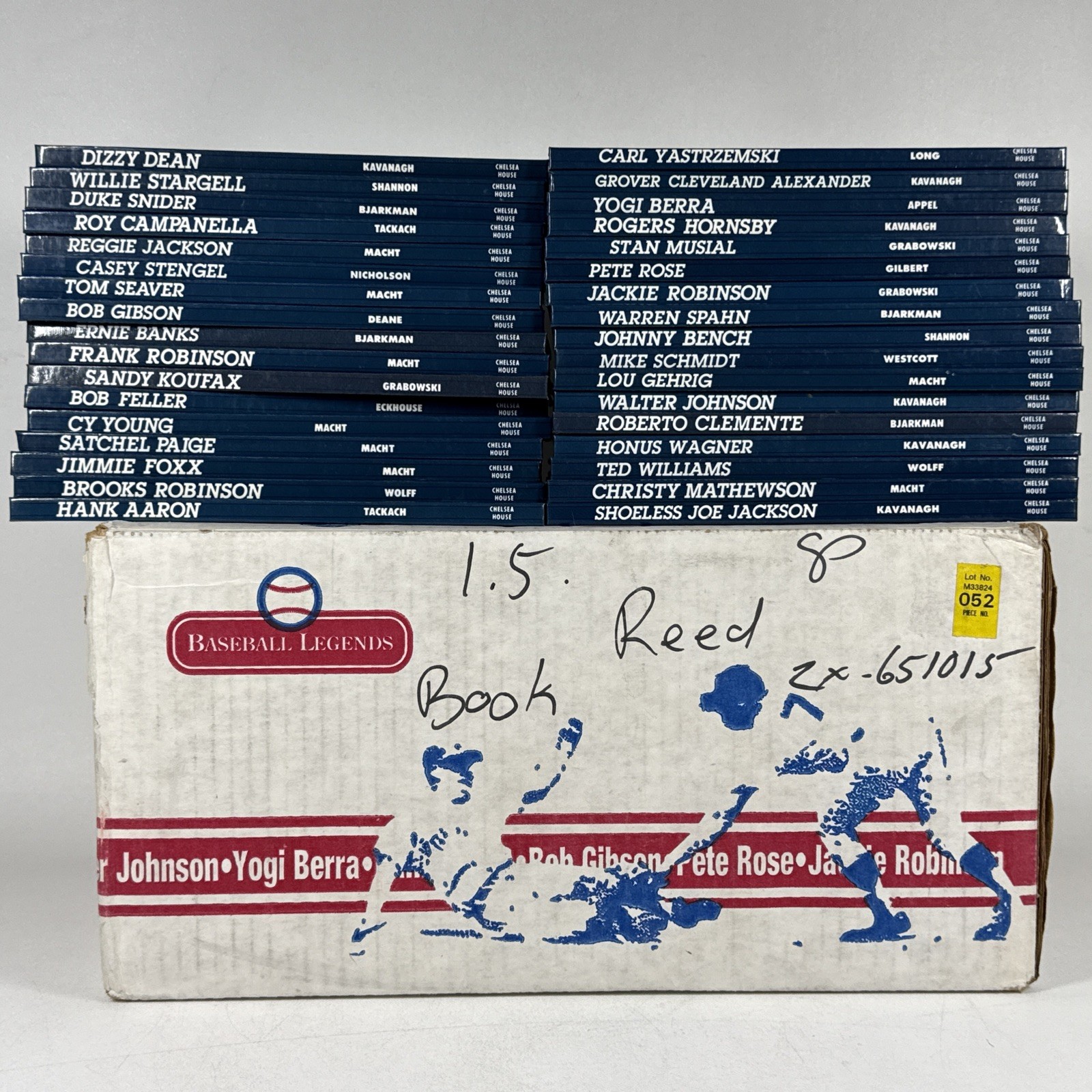 Baseball Legends Chelsea House Complete 34 Volume Set with ORIGINAL BOX MLB