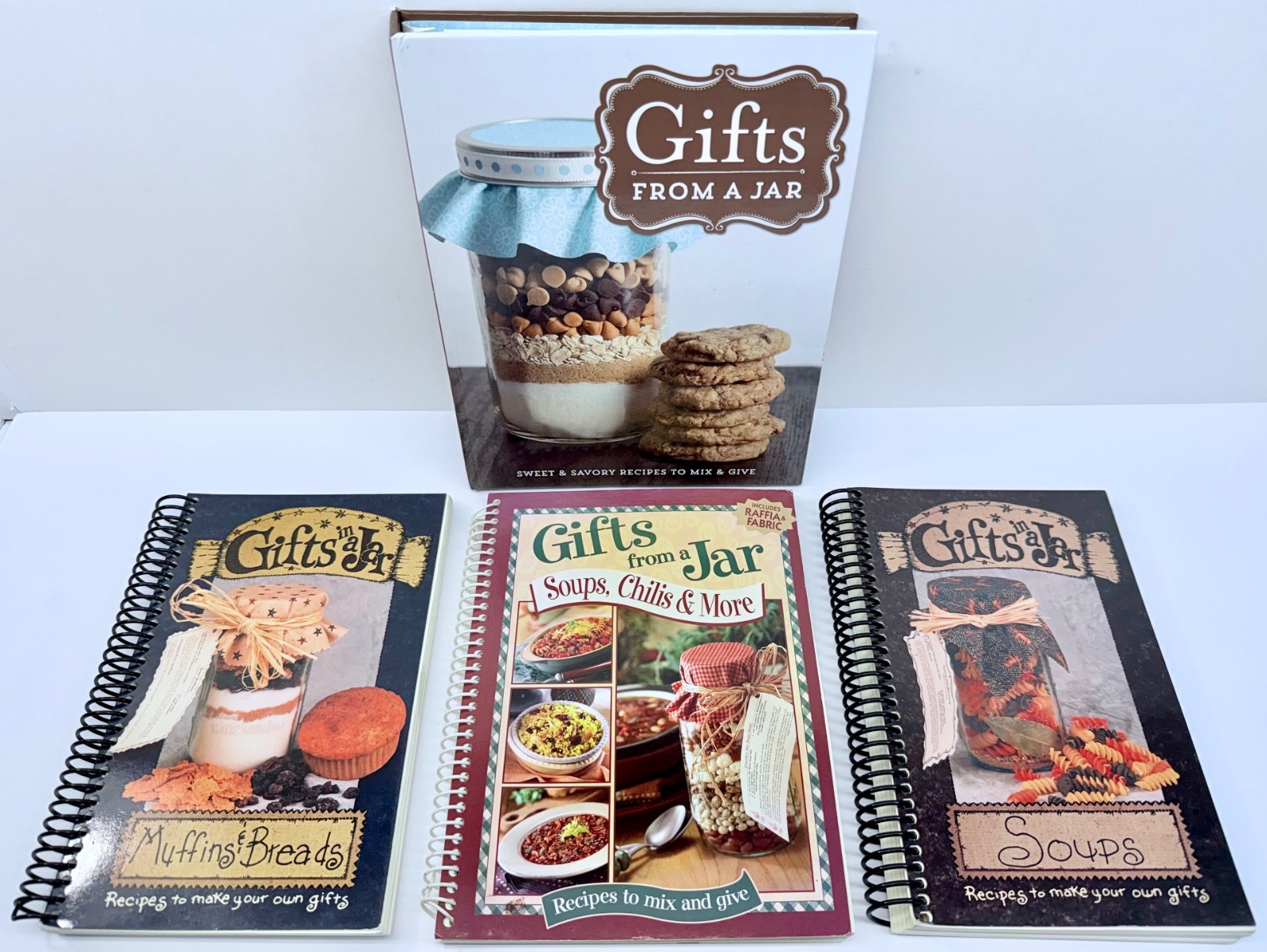 Gifts In From A Jar From Book Lot of 4 Muffins Breads Soups Chilis Recipes