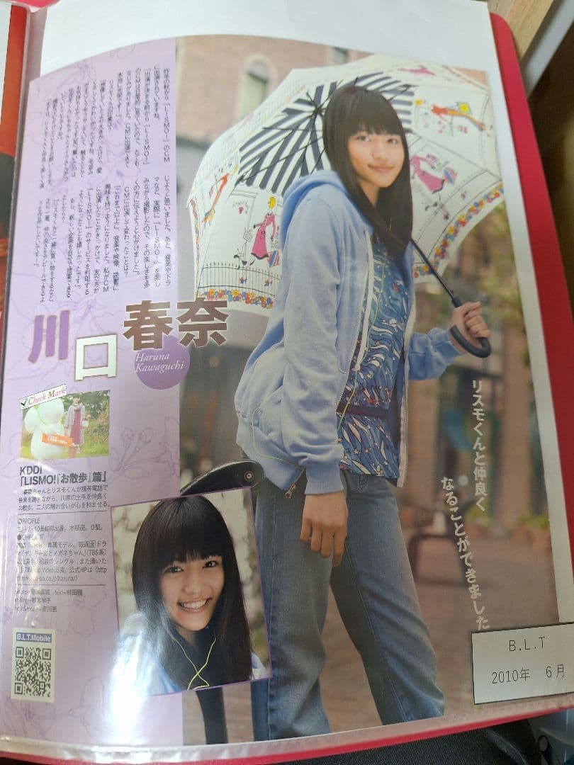Haruna Kawaguchi Cutouts 76 Pages from 20 Magazines File Collectible