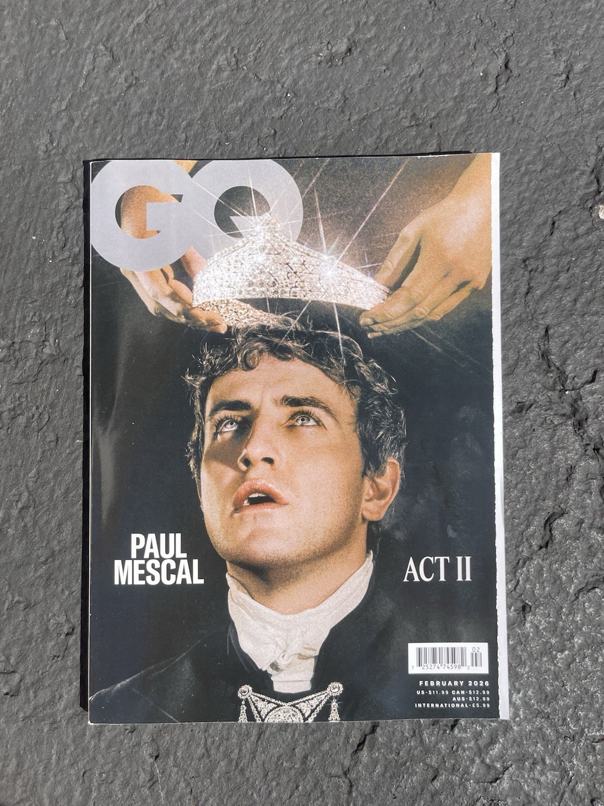 2x GQ MAGAZINE – UK EDITION – FEBRUARY 2026 – PAUL MESCAL – BRAND NEW