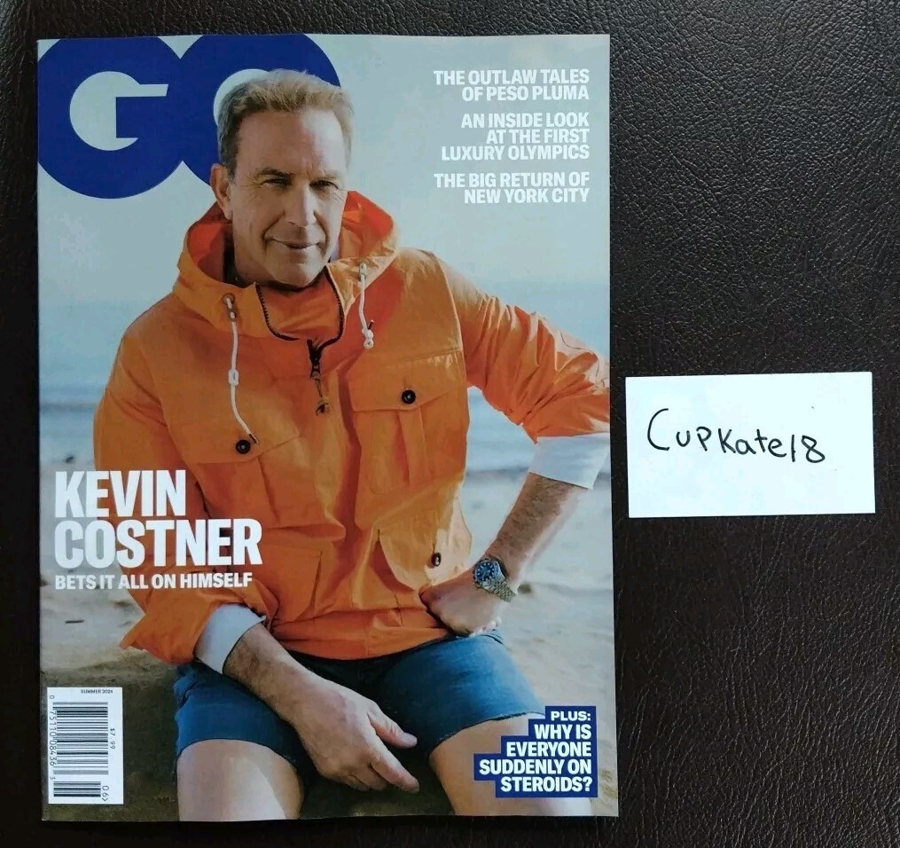 GQ Magazine Summer 2024 Kevin Costner Bets It All On Cover NEW Olympics USA