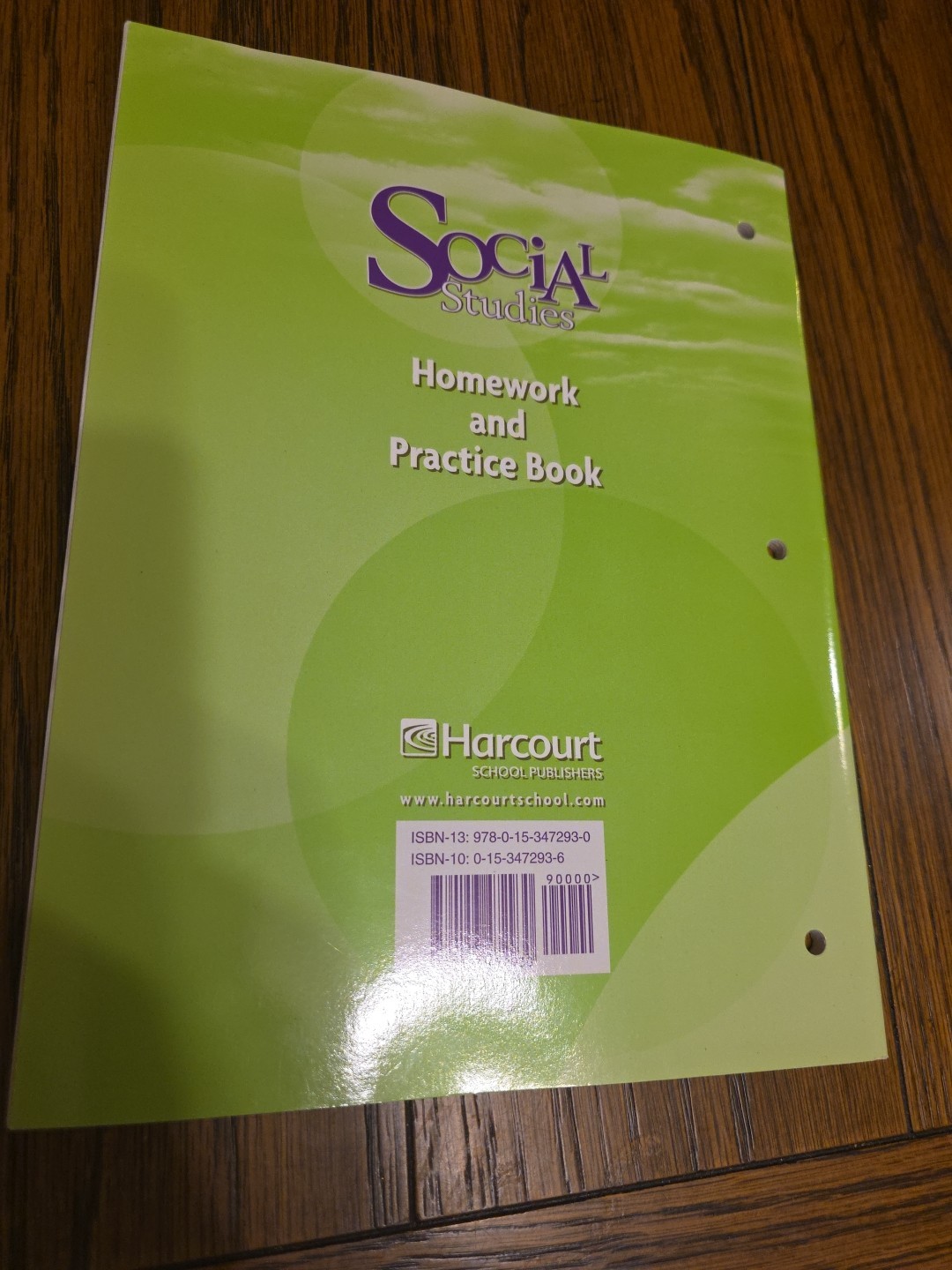 Harcourt Social Studies People We Know Homework and Practice Book, Grade 2 by H,