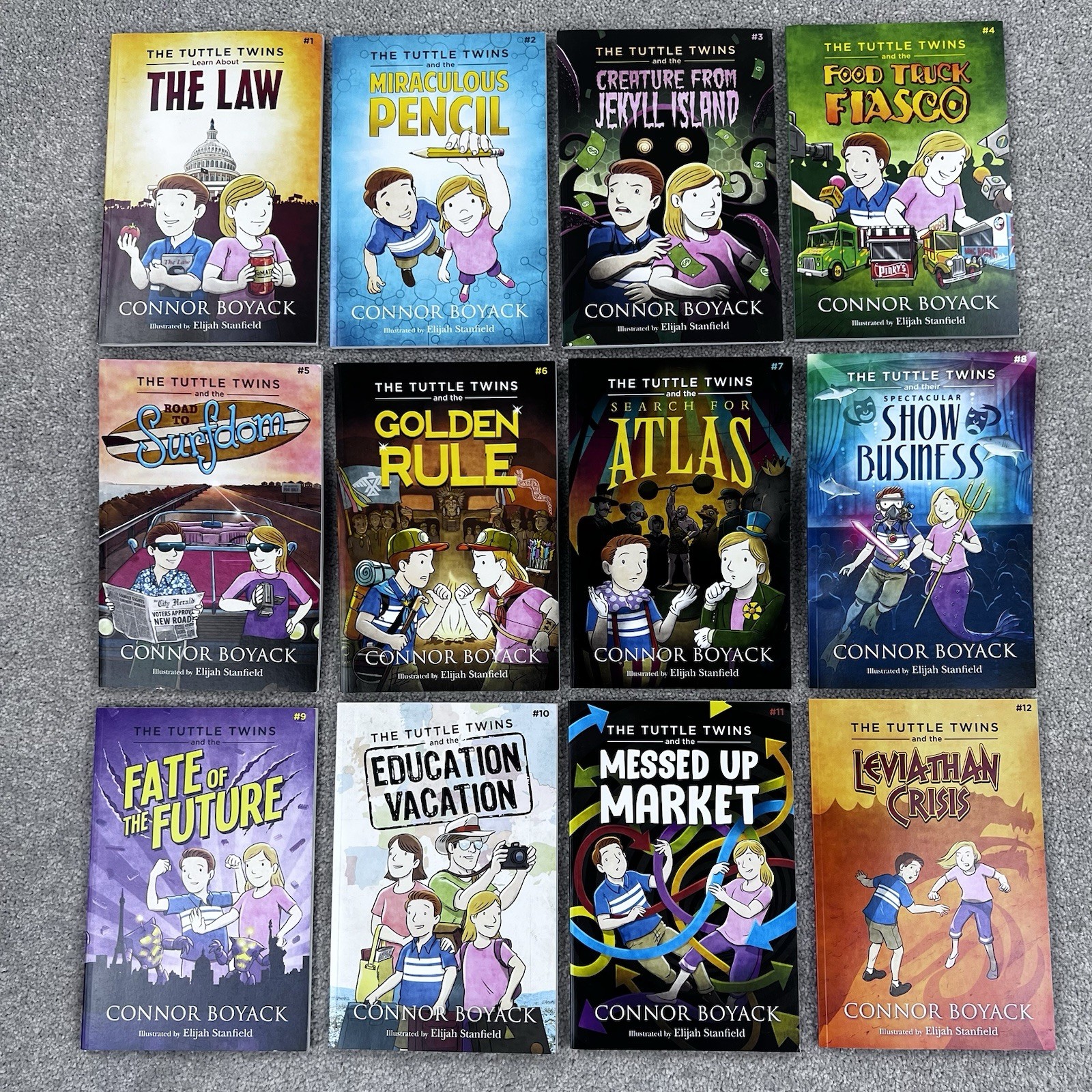 The Tuttle Twins Book Set (12) Connor Boyack Series 1 – 12 Paperback Ages 6-12