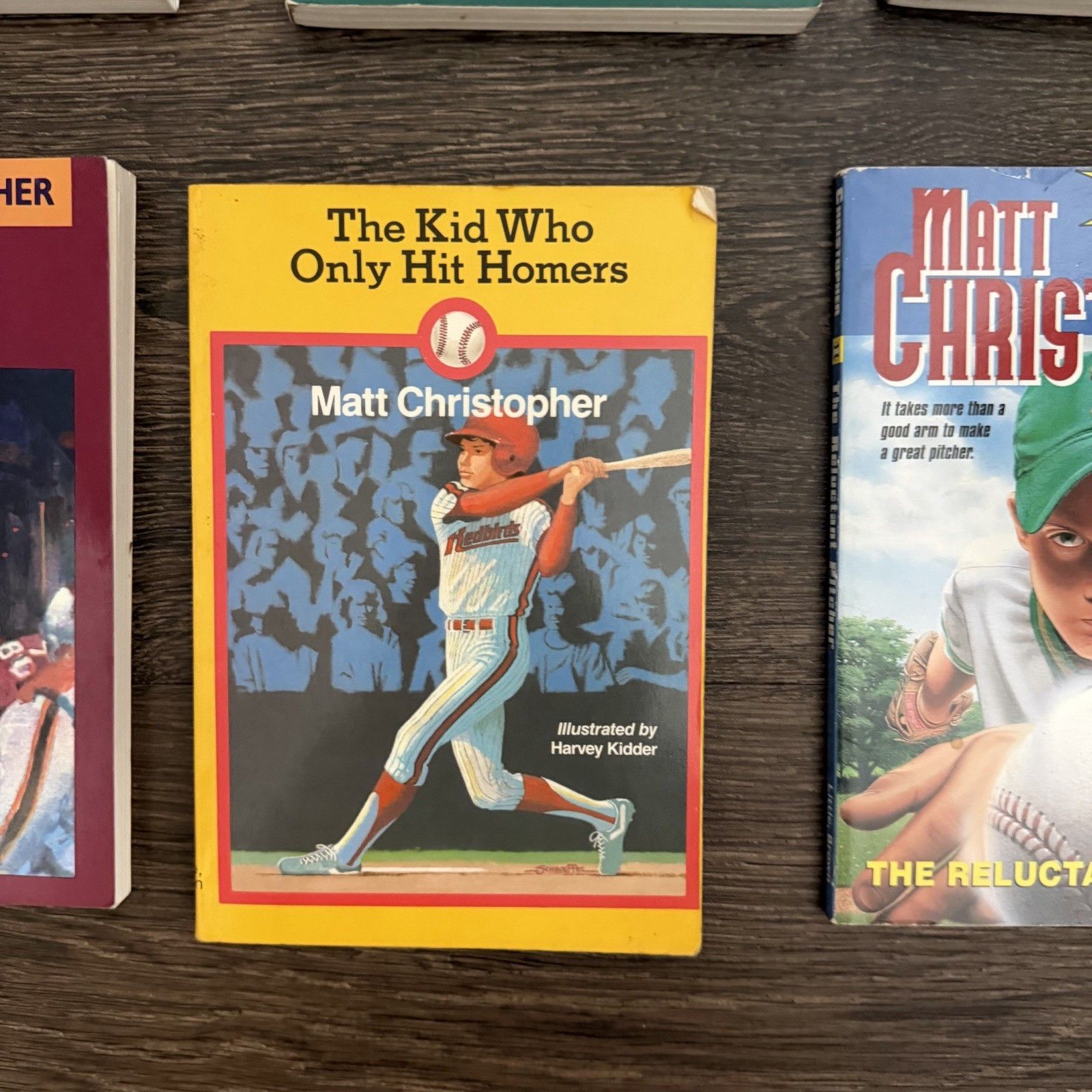 Matt Christopher Book Lot of 6 Baseball Hockey Football Kids Chapter Books