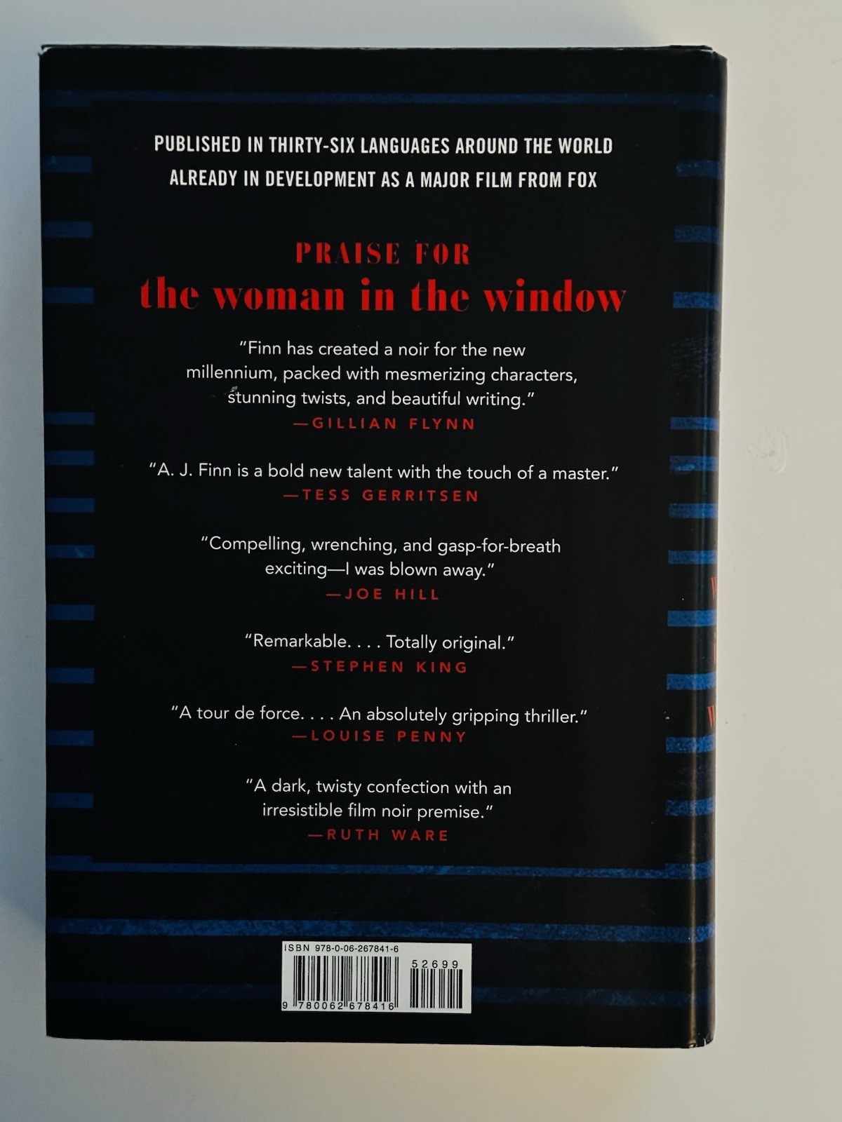 Woman in the Window : A Novel by A. J. Finn (2018, Hardcover)