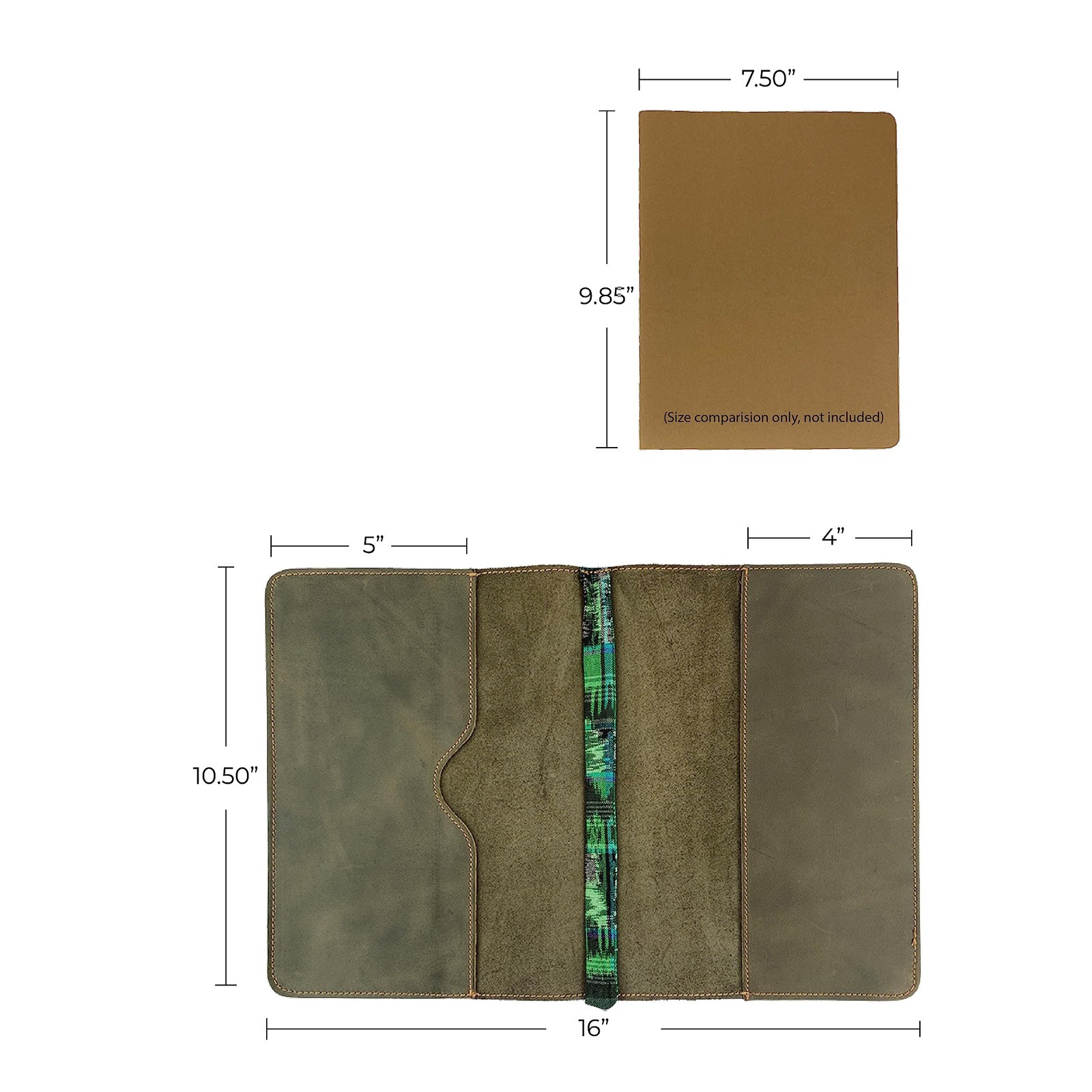 Journal Cover Full Grain Leather Compatible with Moleskine XL (7.5 X 9.75 In)