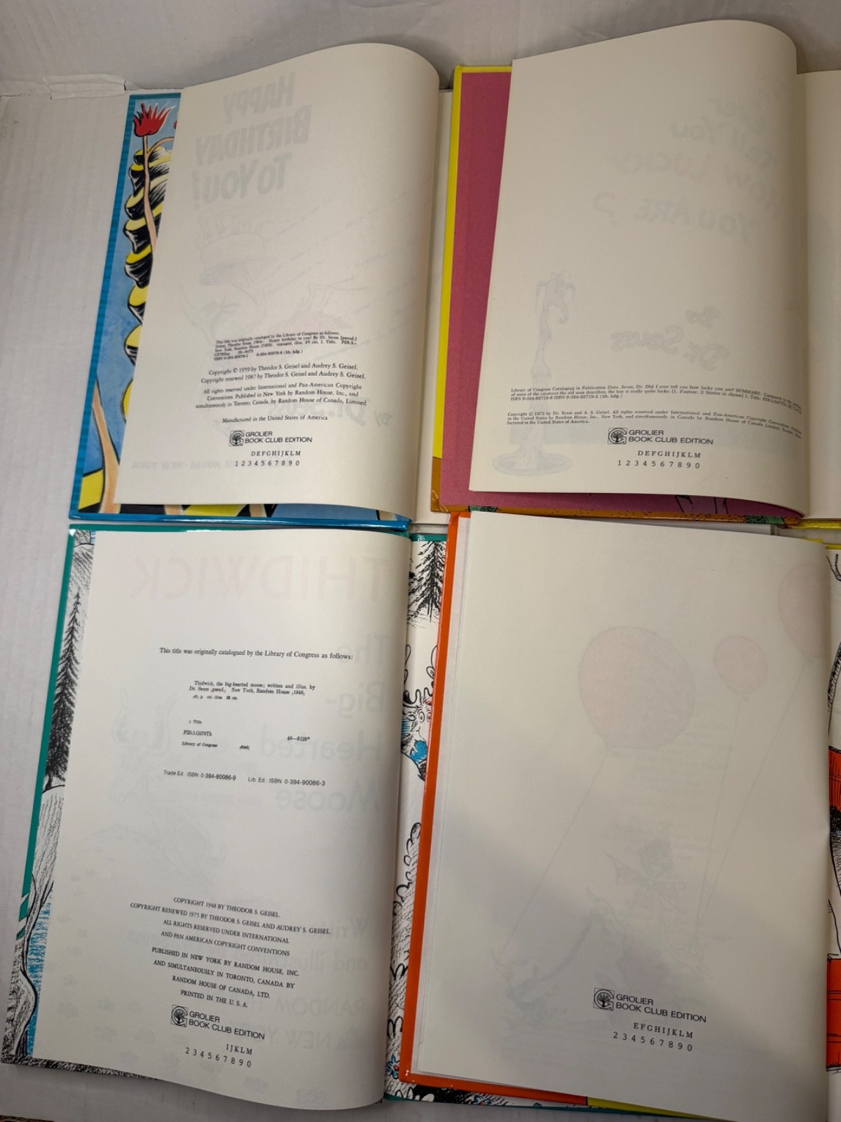 Vintage Dr. Seuss Hardcover Book Collection Lot of 6 | Collector’s Edition Child