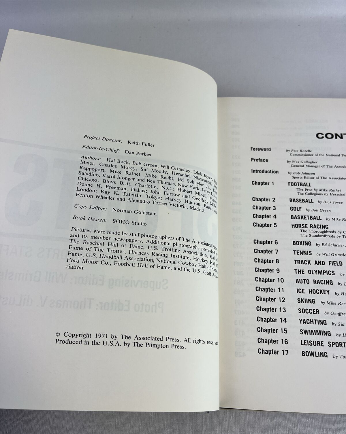 A Century Of Sports 1971 Jumbo Hardcover 434 Pages The Associated Press