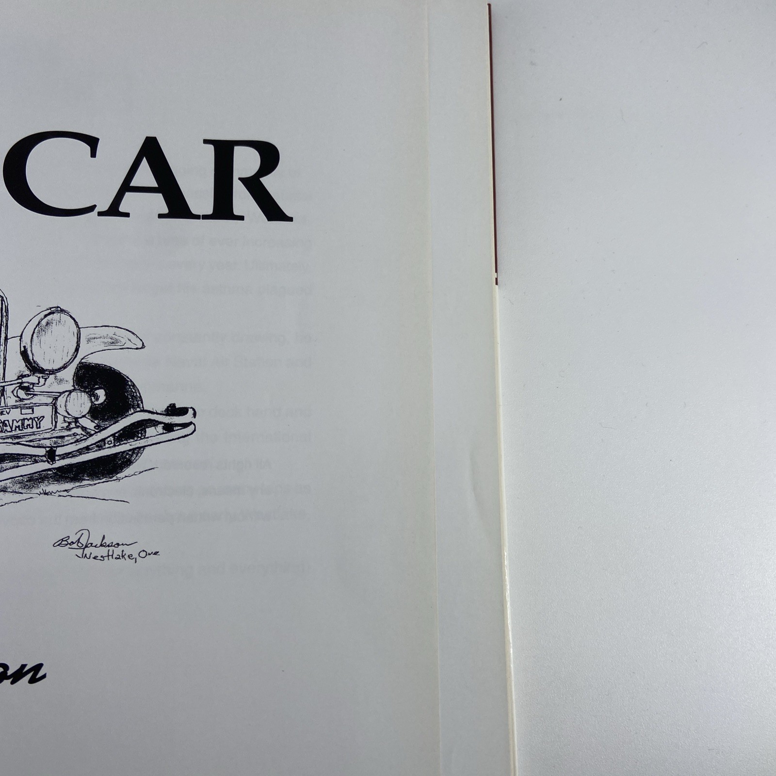 For Love of a Car Harrah Collection Bob Jackson Signed Coffee Table Book HC