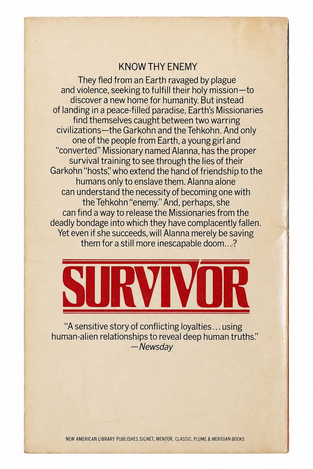 Survivor by Octavia E. Butler 1st Edition 1st Printing 1979