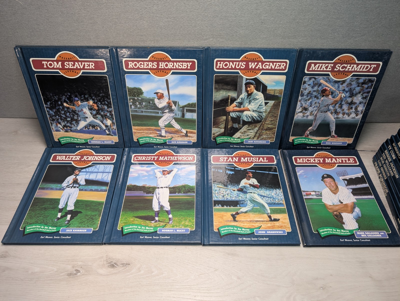 Lot of 36 Baseball Legends Series Hardcover Books Chelsea House 90’s HC Set MLB