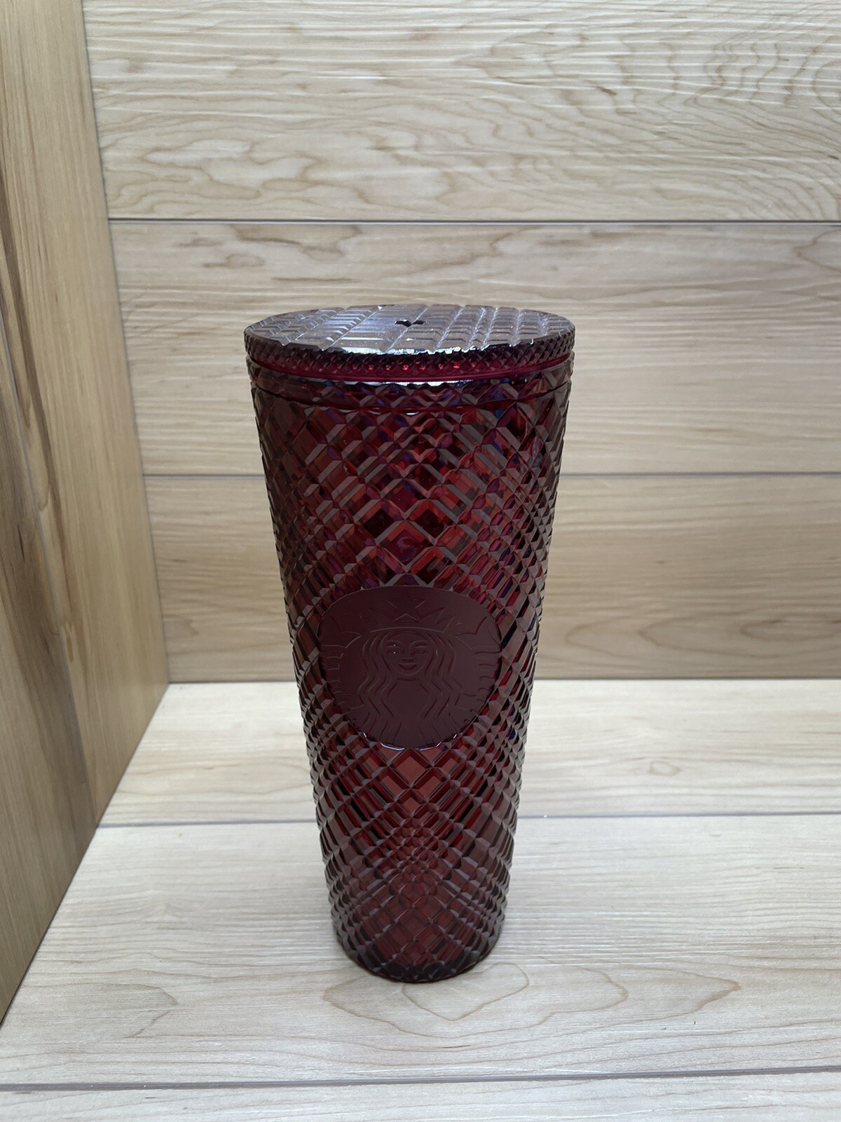 Starbucks 2022 Holiday Merlot Red Jeweled Venti 24 oz Tumbler Limited Ed.- Read
