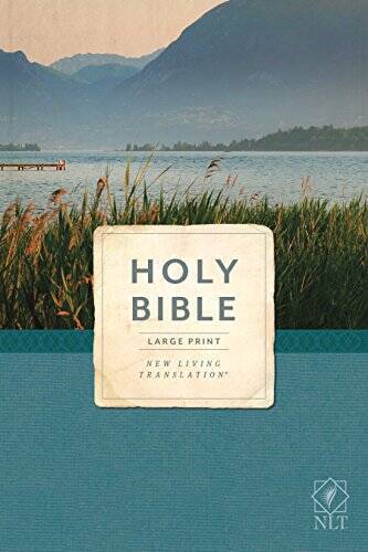 NLT Economy Outreach Bible, Large Print – Paperback – VERY GOOD