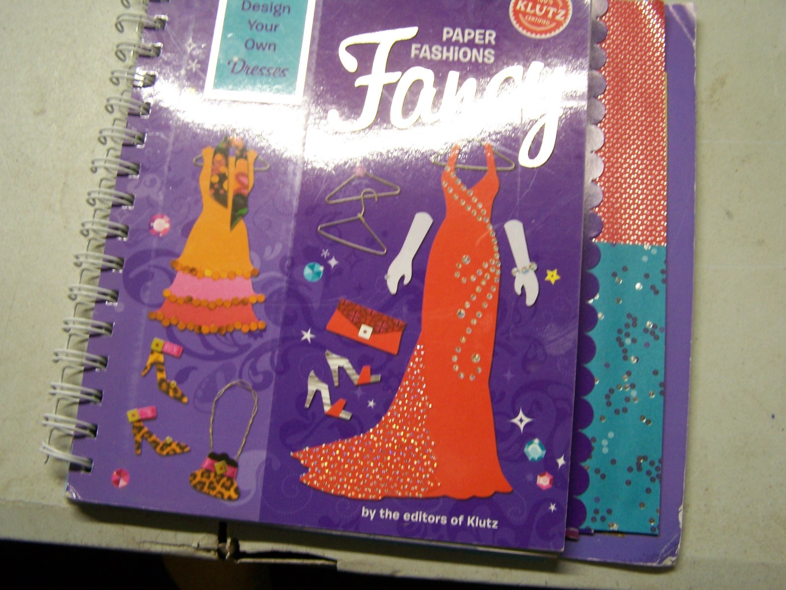 2008 Klutz Fancy Paper Fashion Book, Out-of-Print, Rare Find