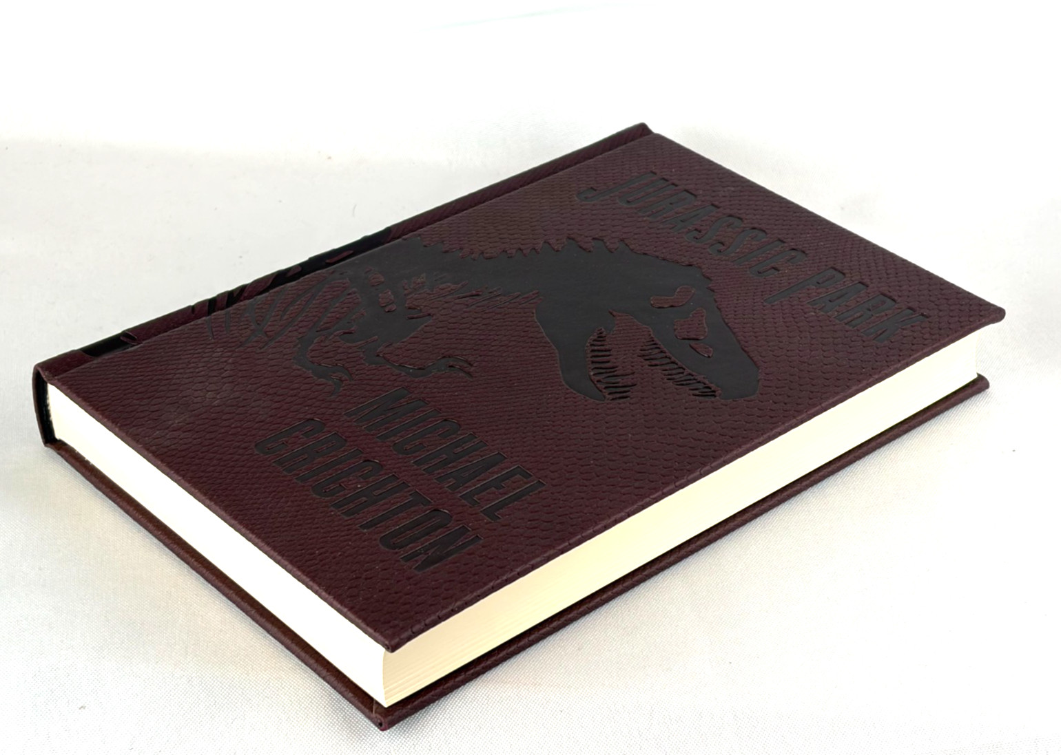 JURASSIC PARK by Michael Crichton Deluxe Collectible Leather Bound Hardcover NEW