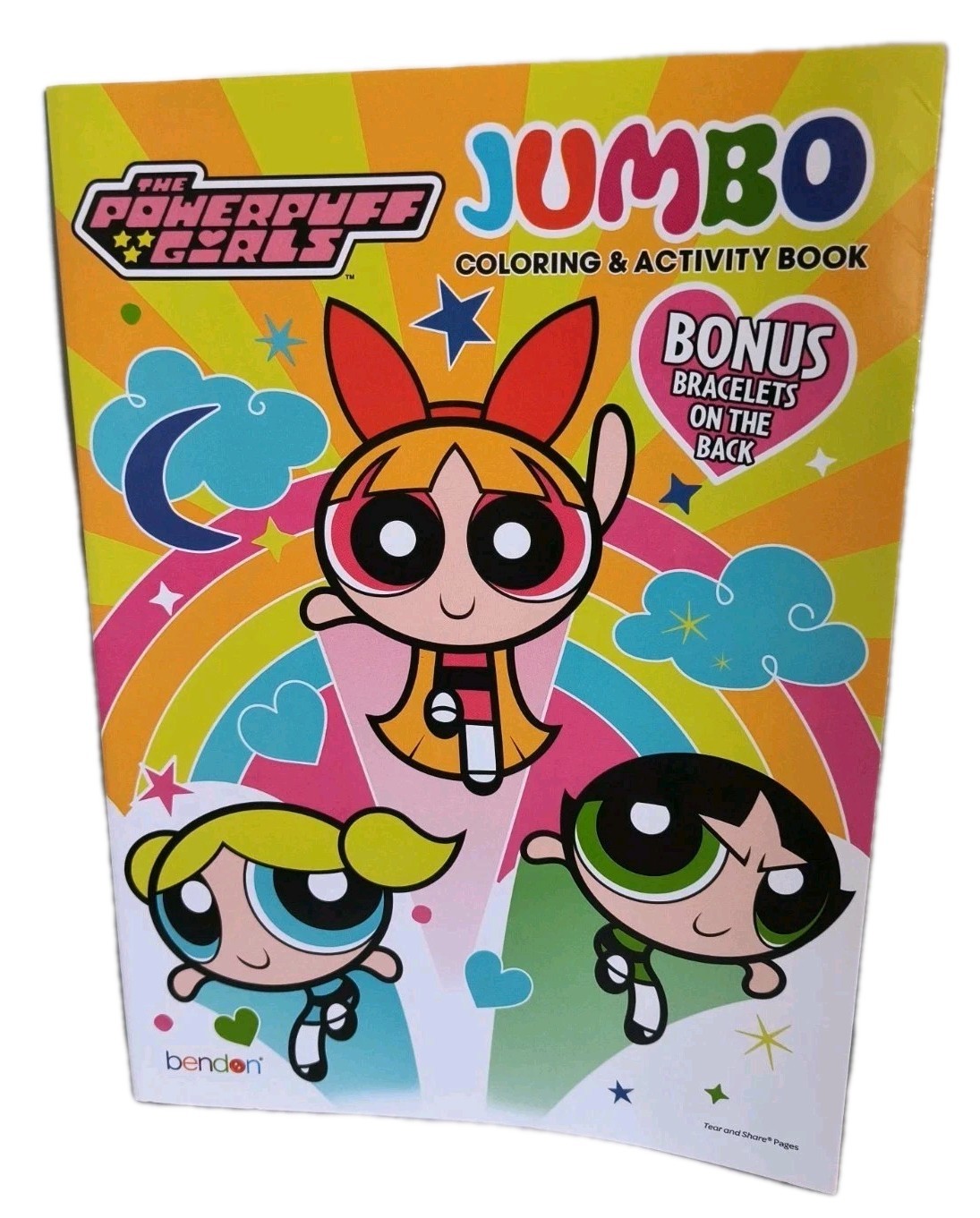 THE POWERPUFF GIRLS JUMBO COLORING AND ACTIVITY BOOK BY BENDON NEW! FREE SHIP!