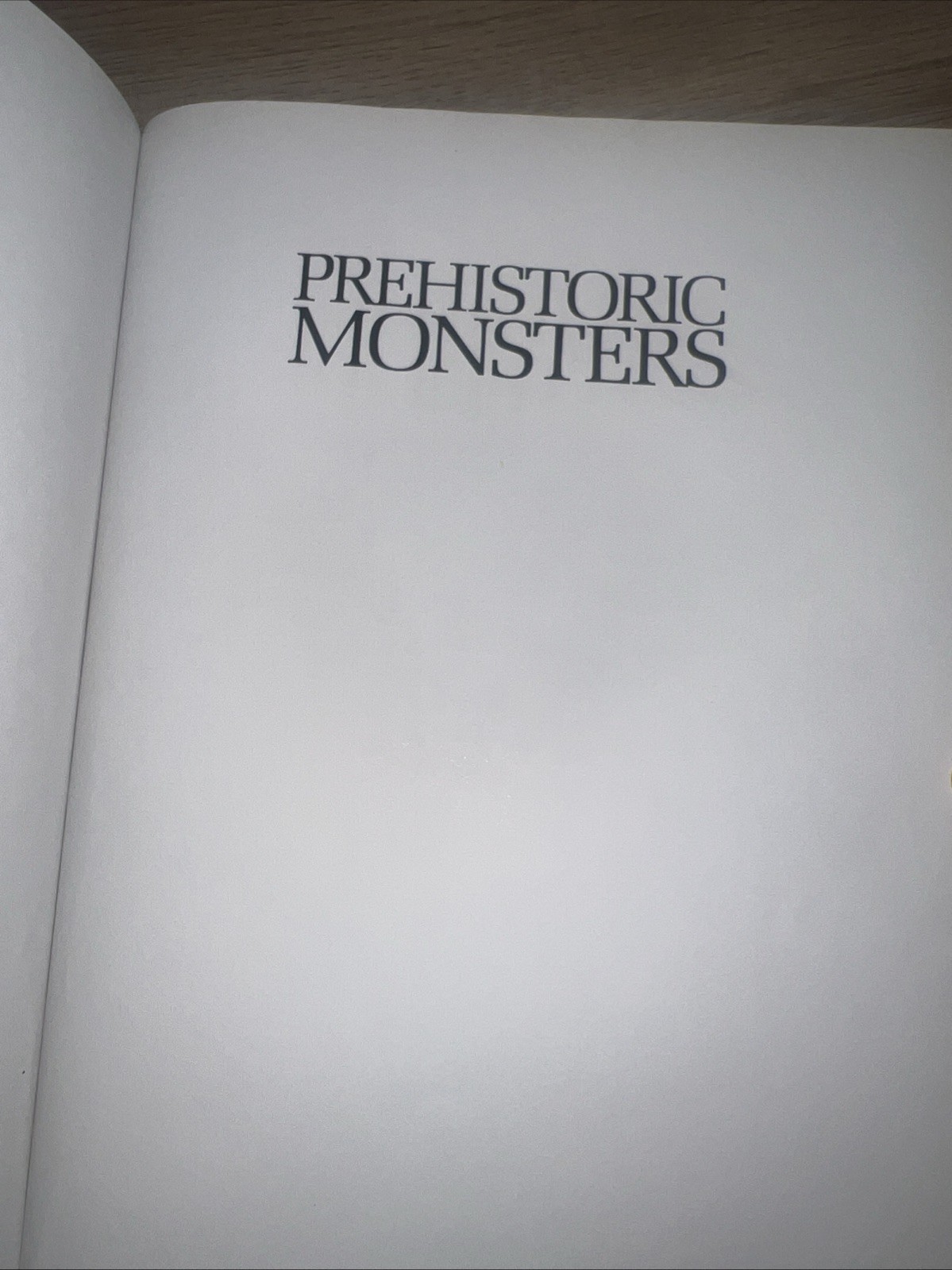 Prehistoric Monsters By KATE BRASCH Hard Cover W/O DJ – VERY GOOD