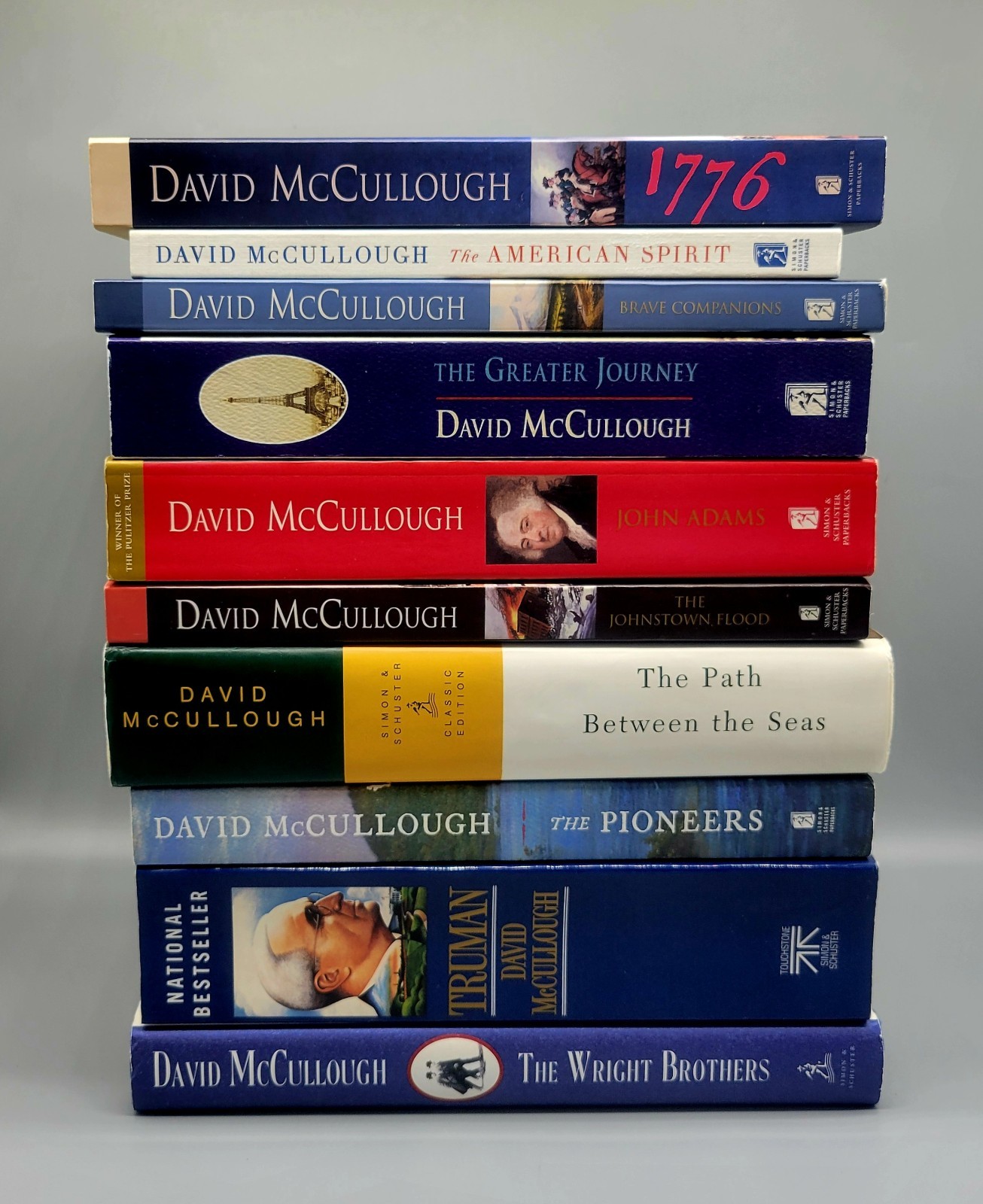 David McCullough Histories 10 Books Set – HC/PB – Good