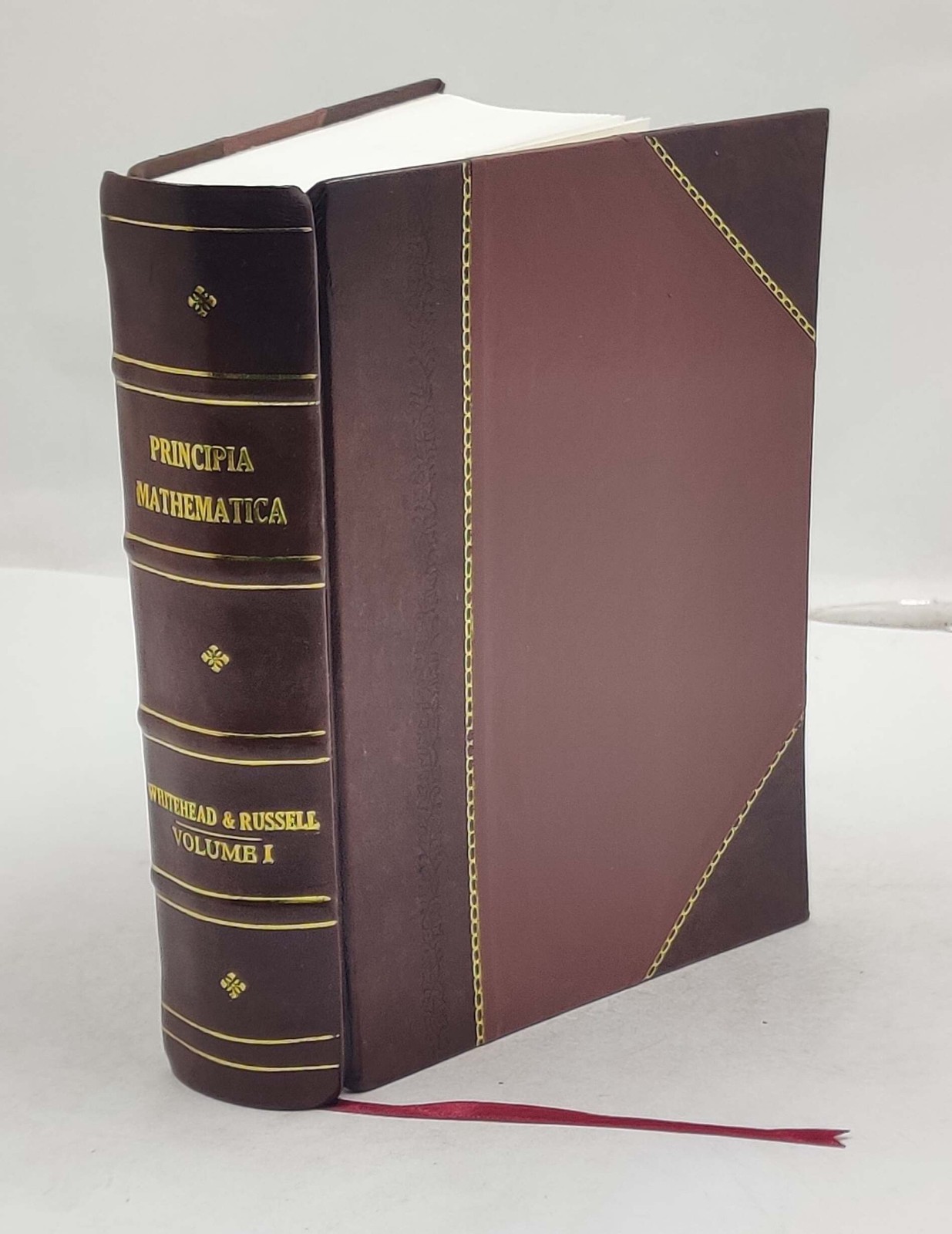 Principia Mathematica Volume 1 1910 by Whitehead A.N., Russel B. Leather Crafted