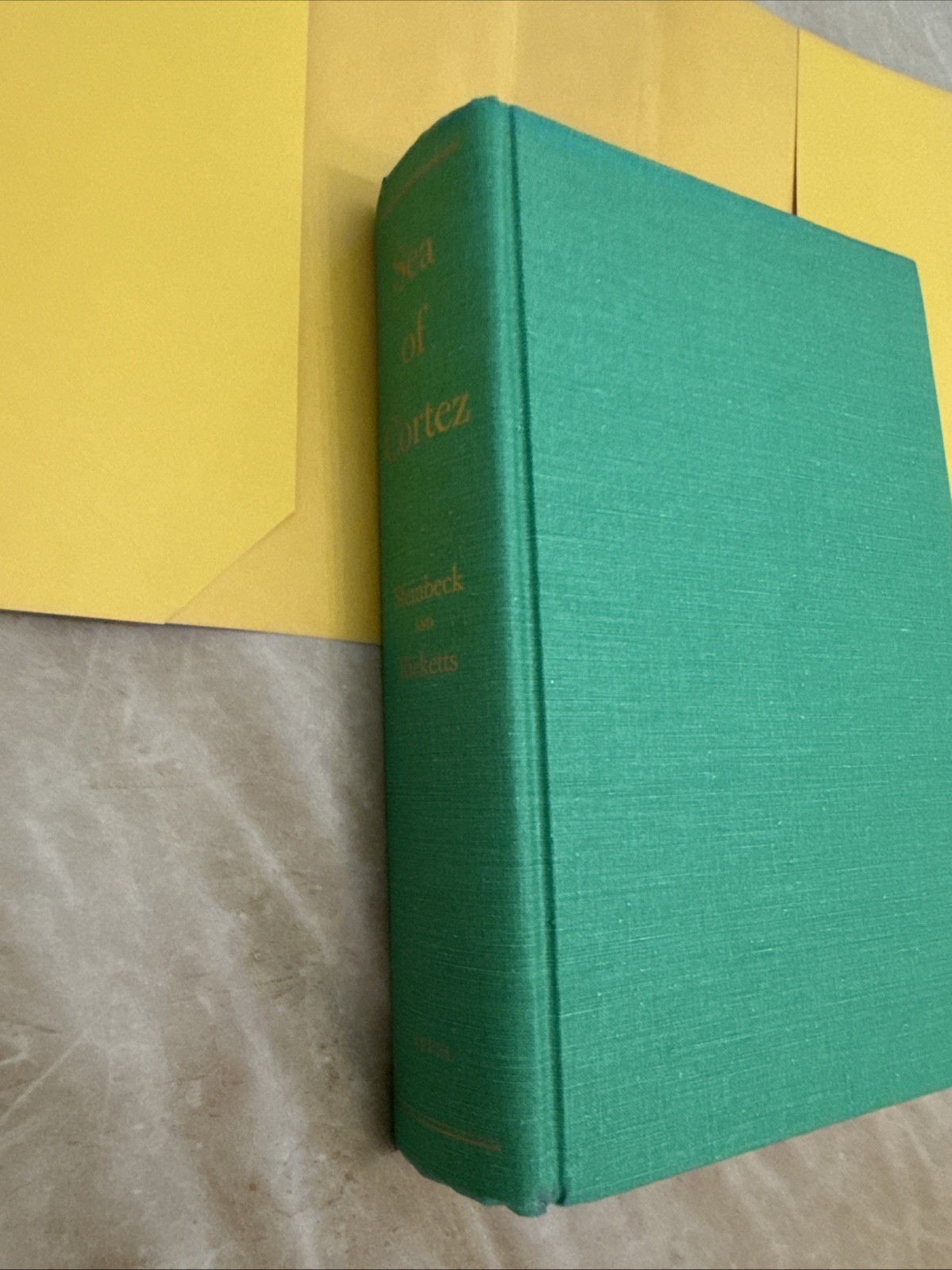 1971 THE SEA OF CORTEZ: JOURNAL OF TRAVEL/RESEARCH, Steinbeck, Ricketts HCDJ