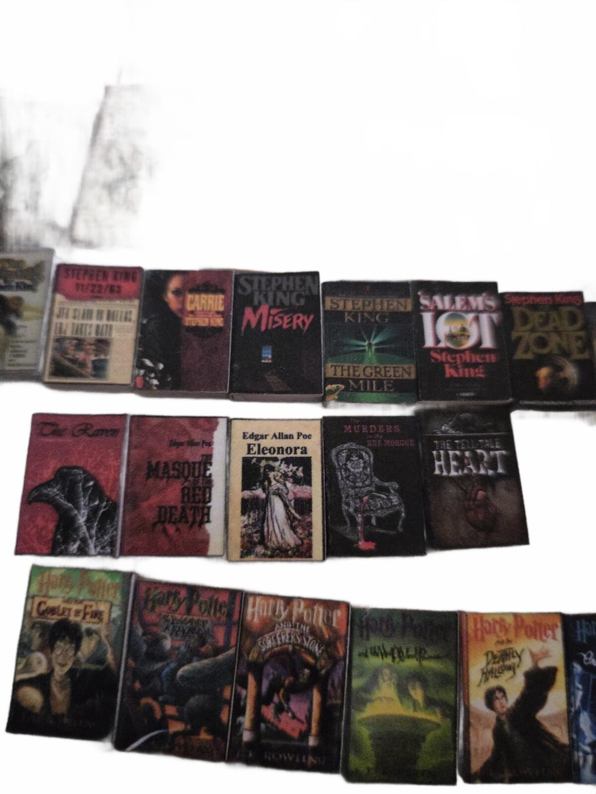 96 Miniature Book Collection 1:12 Scale Stephen King + Harry Potter & Much More