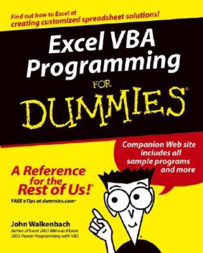 Excel VBA Programming For Dummies – Paperback By Walkenbach, John – GOOD