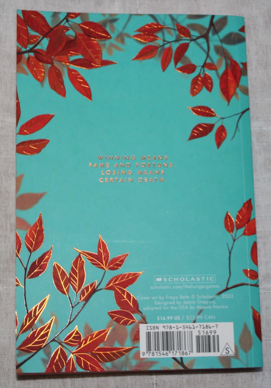 The hunger games book 1 paperback deluxe edition