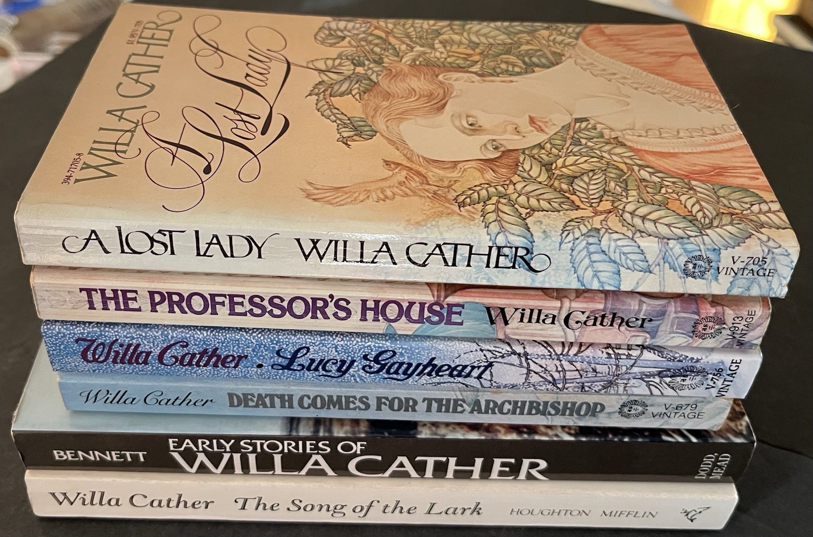 WILLA CATHER 6 Books Lot Song Of Lark Early Stories Death Comes Lucy Professor++