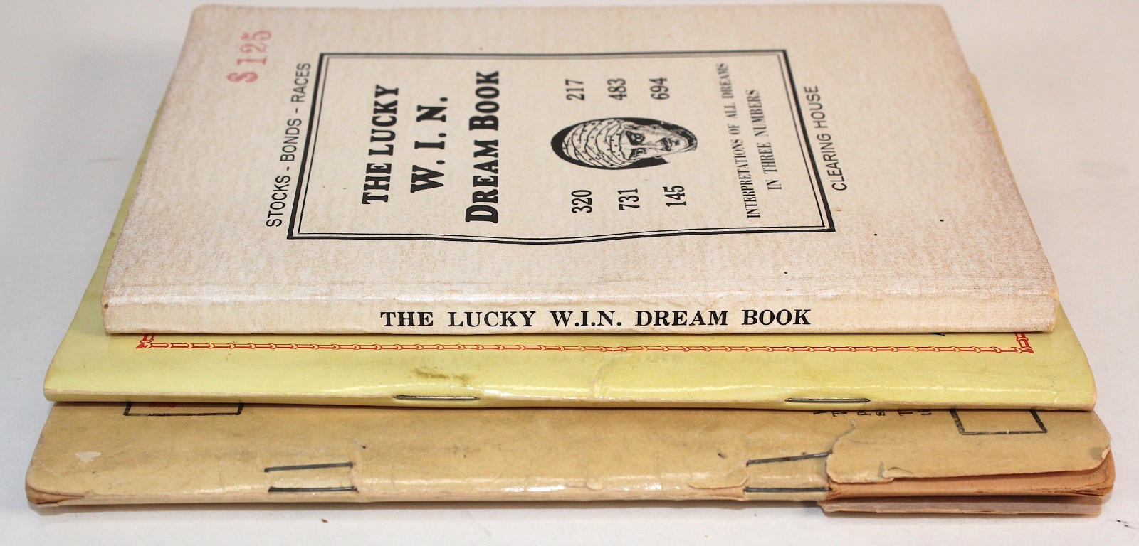 3 Rare 60’s Dream Numerology Books • LUCKY WIN, RED DEVIL & THREE WISE MEN