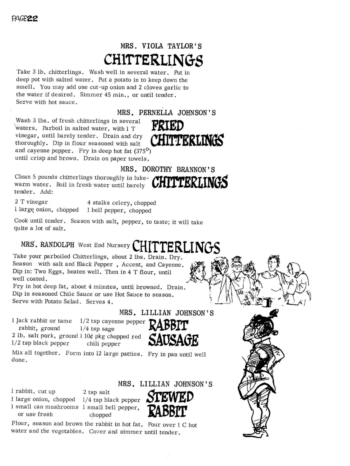 1963 West Oakland Soul Food Cook Book 46 Pages